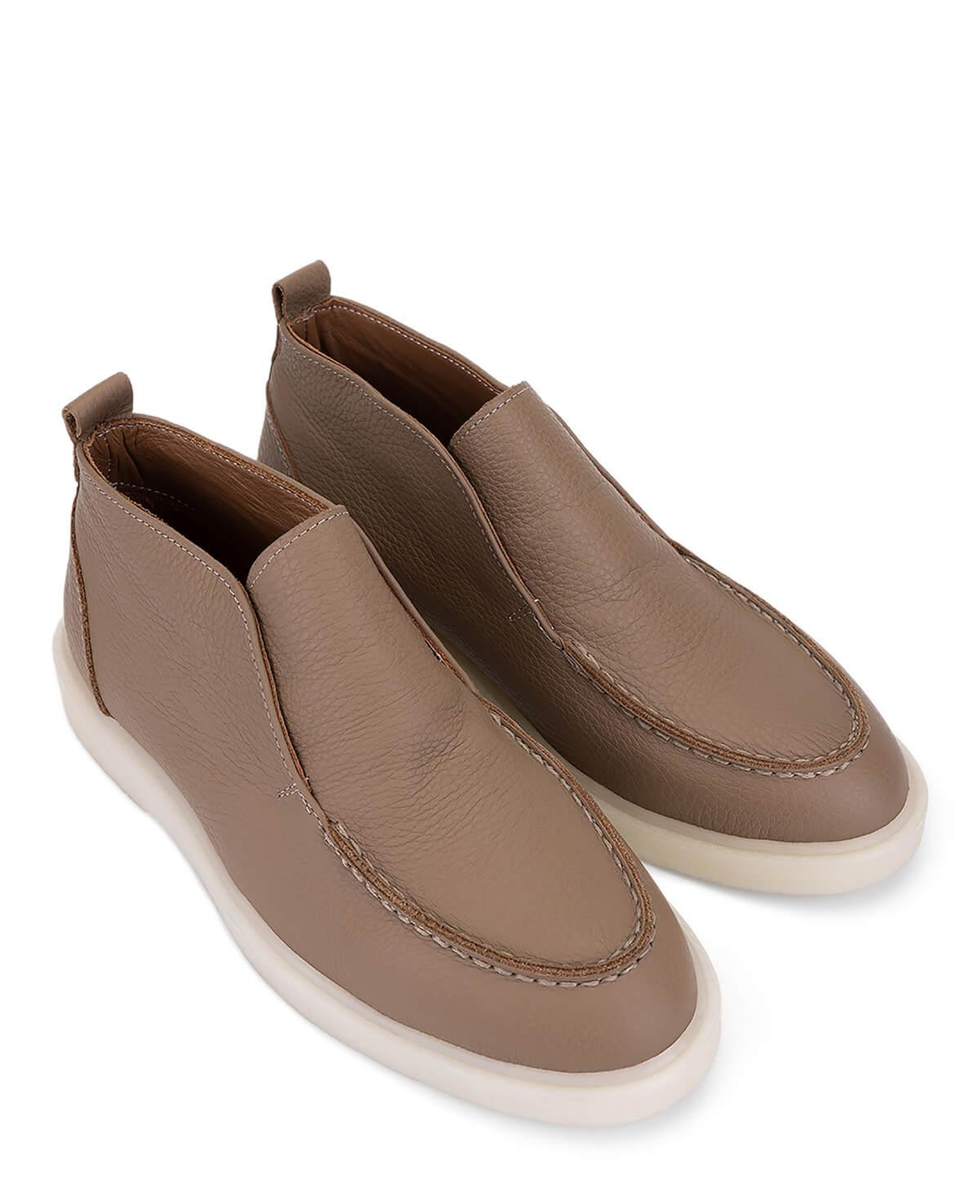 Tamer Tanca Kadın Hakiki Deri Bej Casual Bot