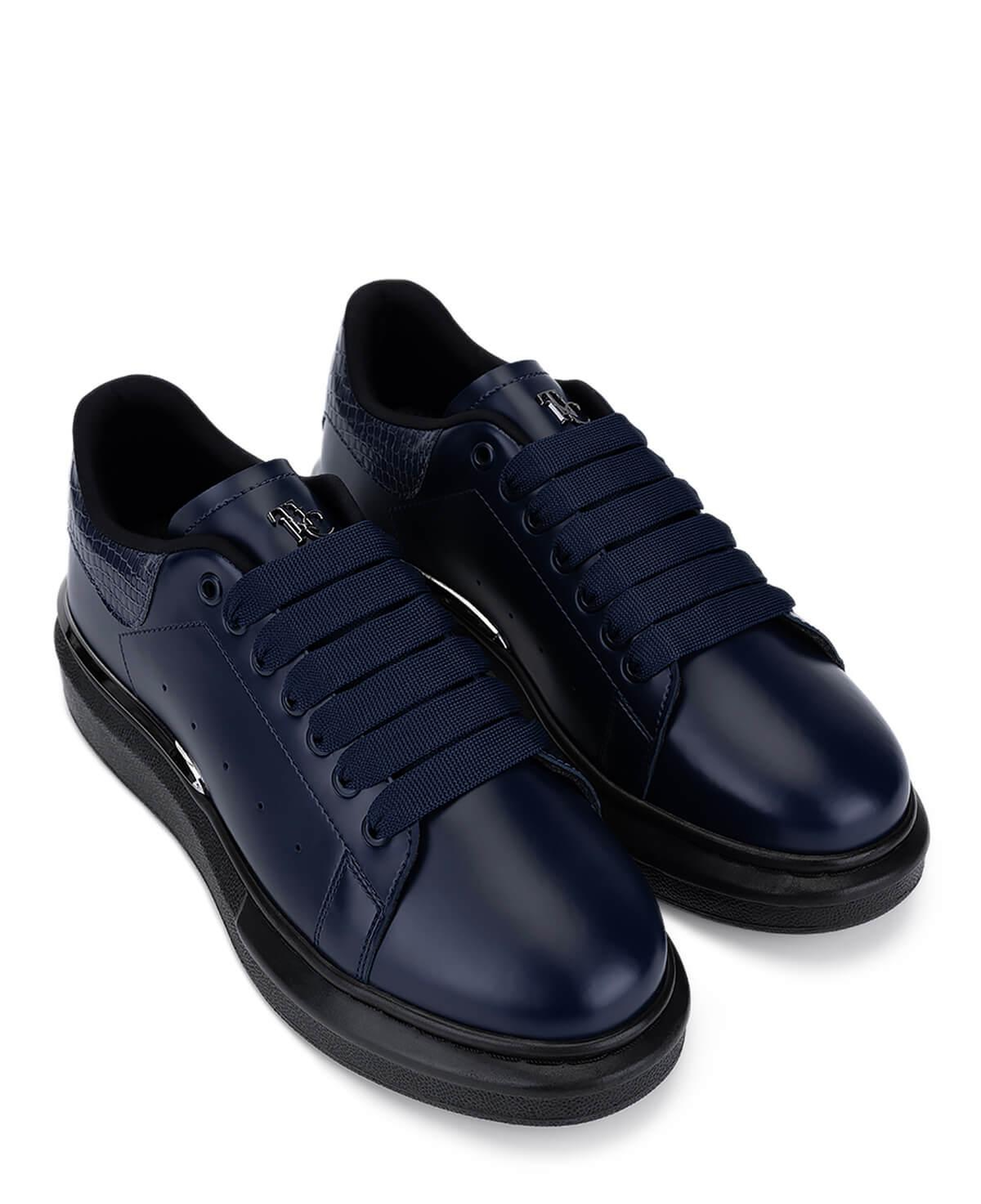 Tamer Tanca Erkek Suni Deri Lacivert Sneakers & Spor Ayakkabı