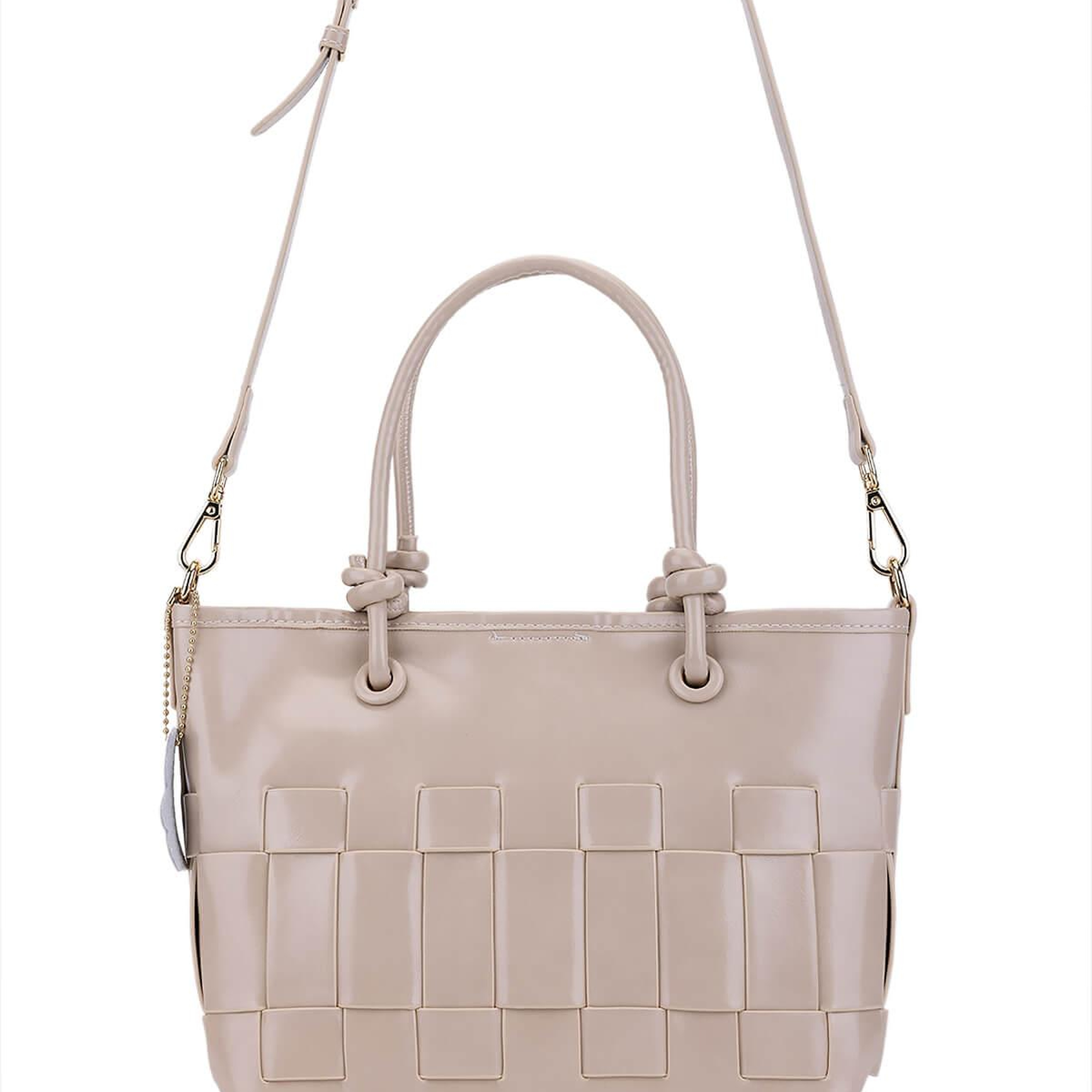 Tamer Tanca Kadın Suni Deri Bej Kol Çantası