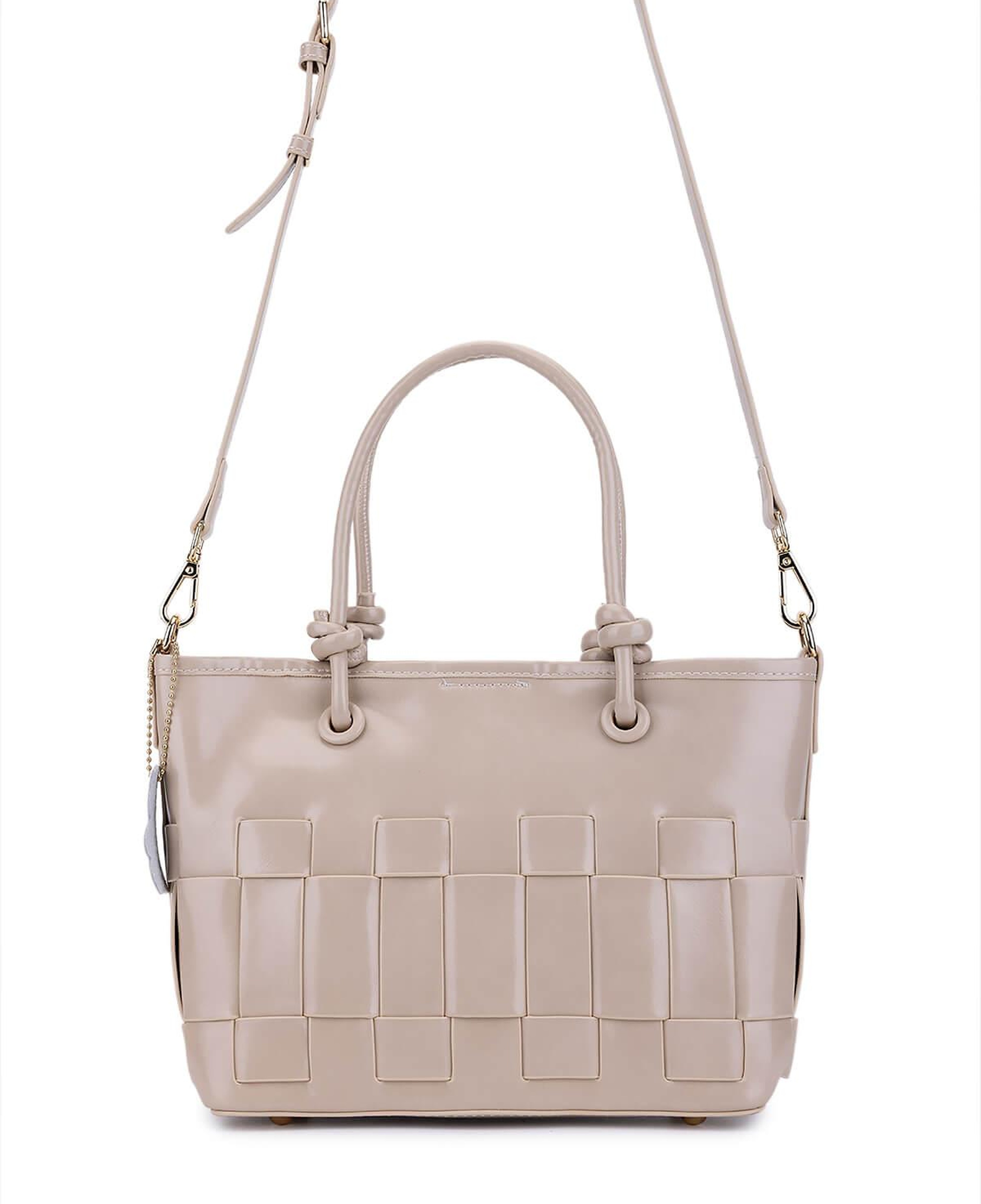 Tamer Tanca Kadın Suni Deri Bej Kol Çantası