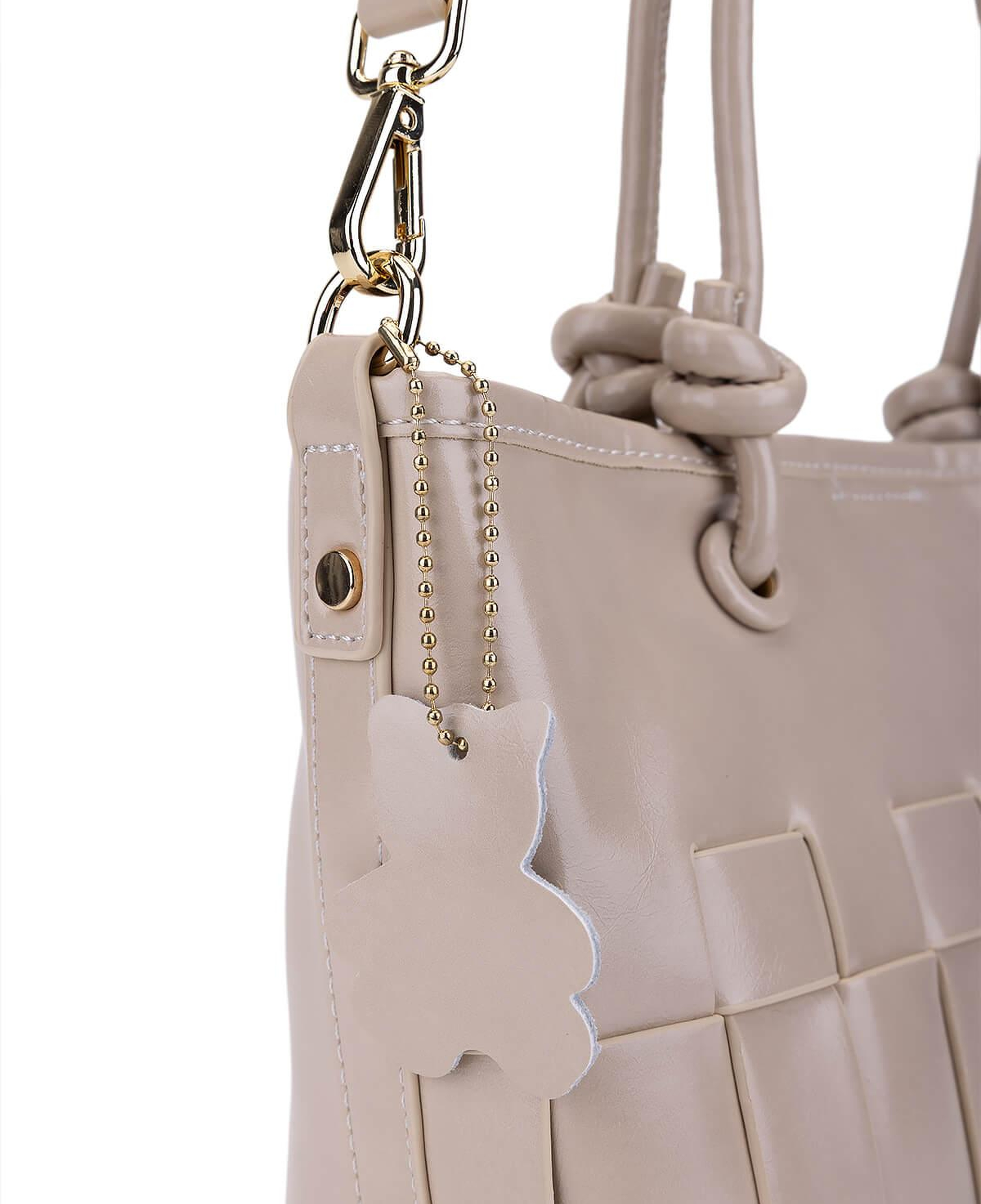 Tamer Tanca Kadın Suni Deri Bej Kol Çantası