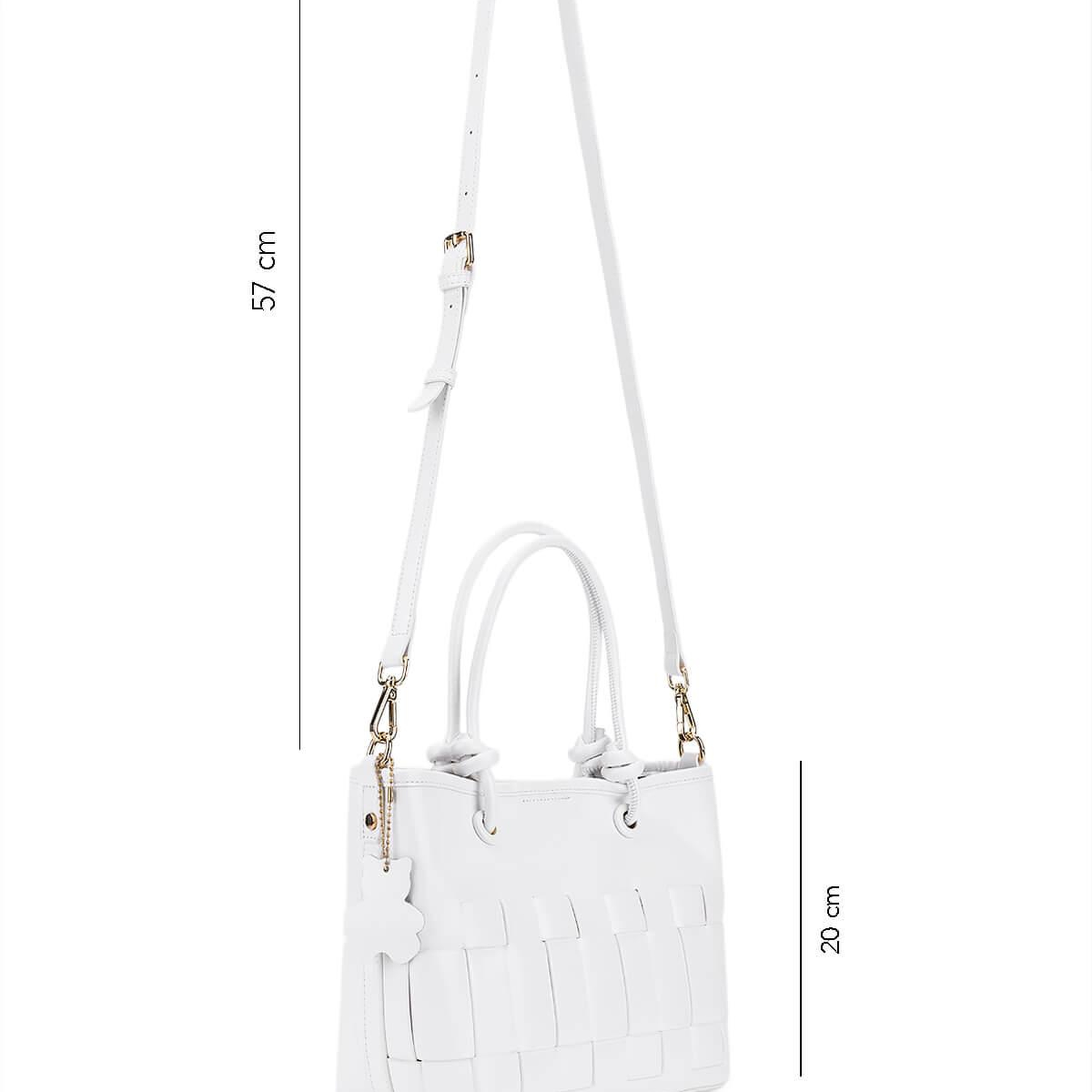 Tamer Tanca Kadın Suni Deri Beyaz Kol Çantası