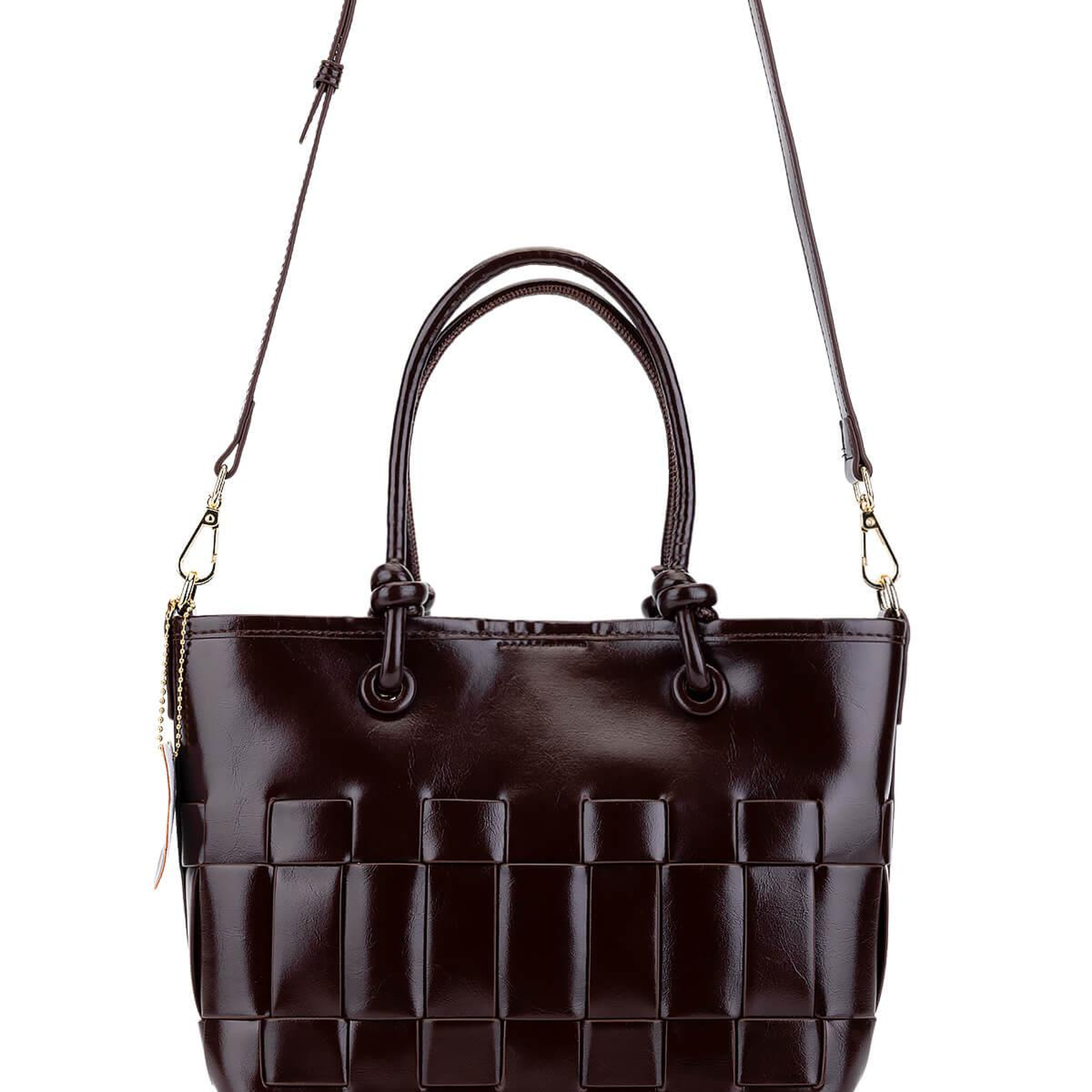 Tamer Tanca Kadın Suni Deri Kahverengi Kol Çantası