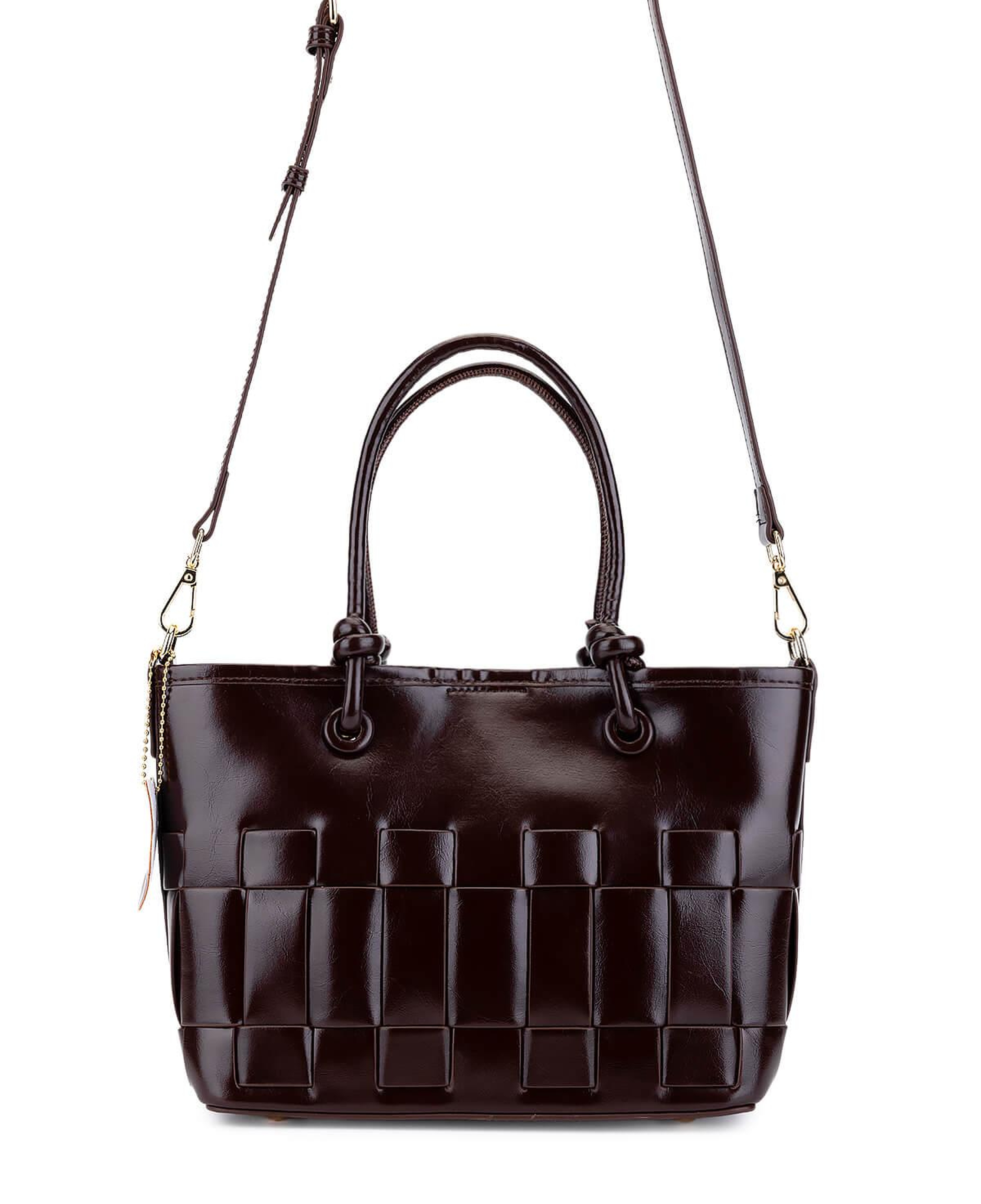 Tamer Tanca Kadın Suni Deri Kahverengi Kol Çantası