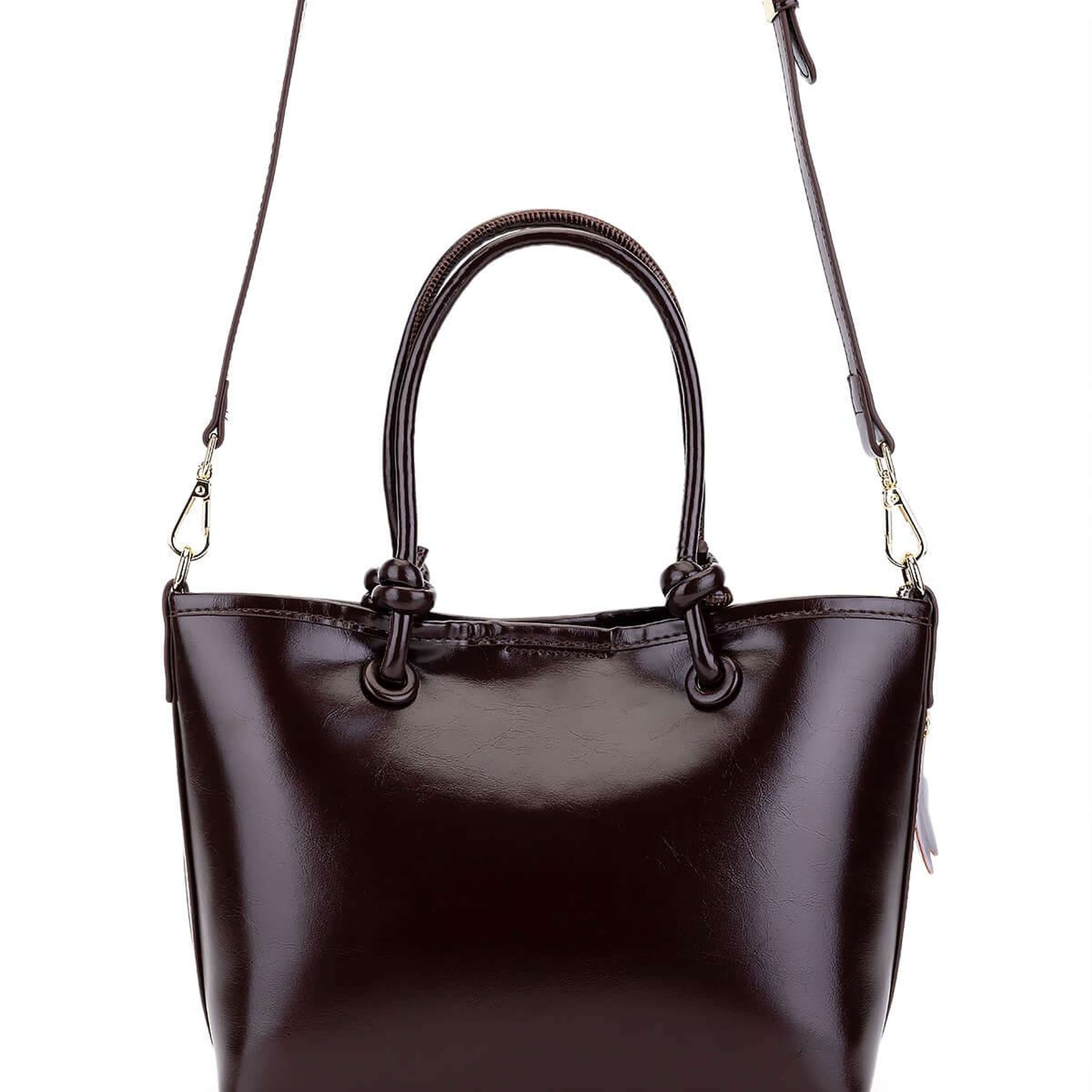 Tamer Tanca Kadın Suni Deri Kahverengi Kol Çantası