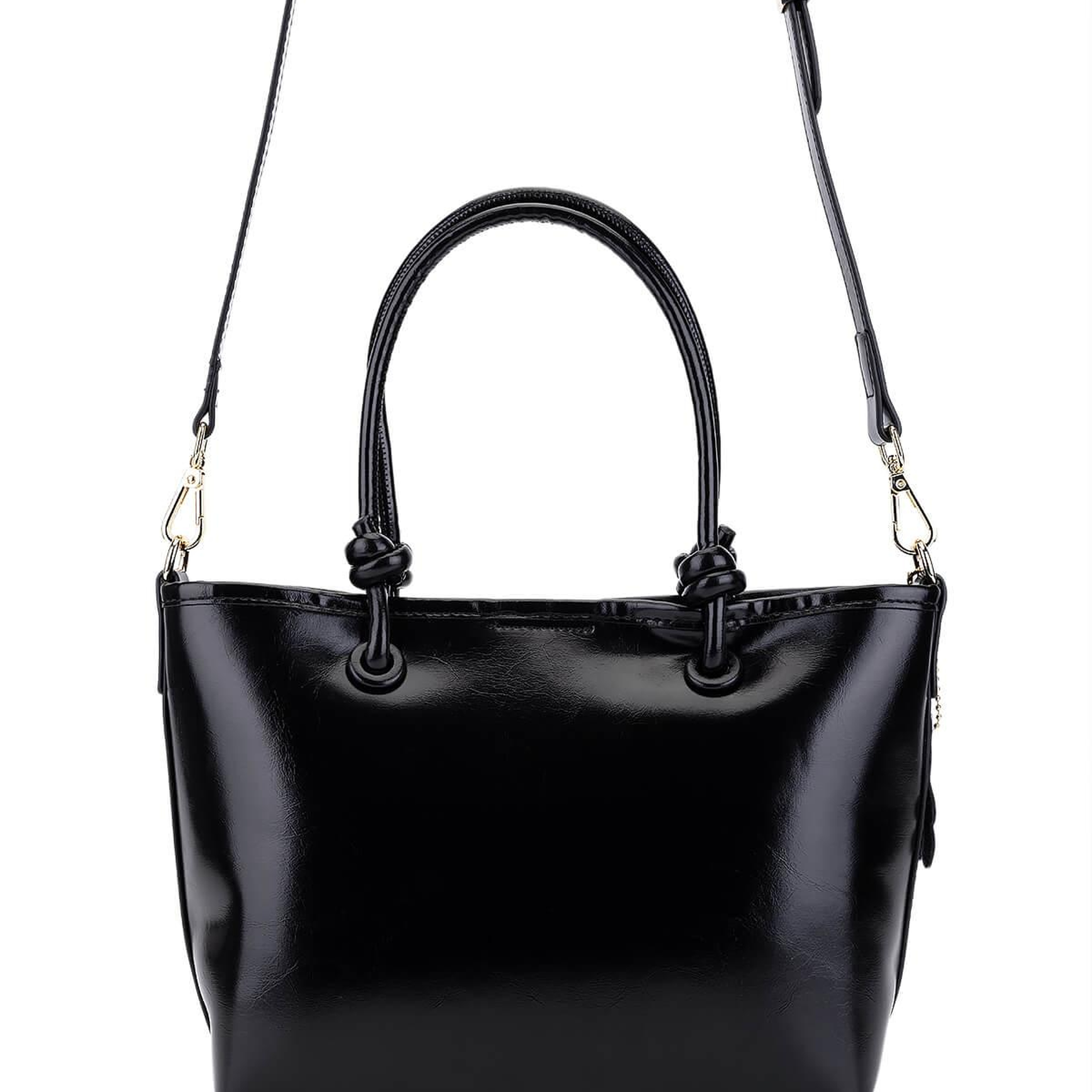 Tamer Tanca Kadın Suni Deri Siyah Kol Çantası