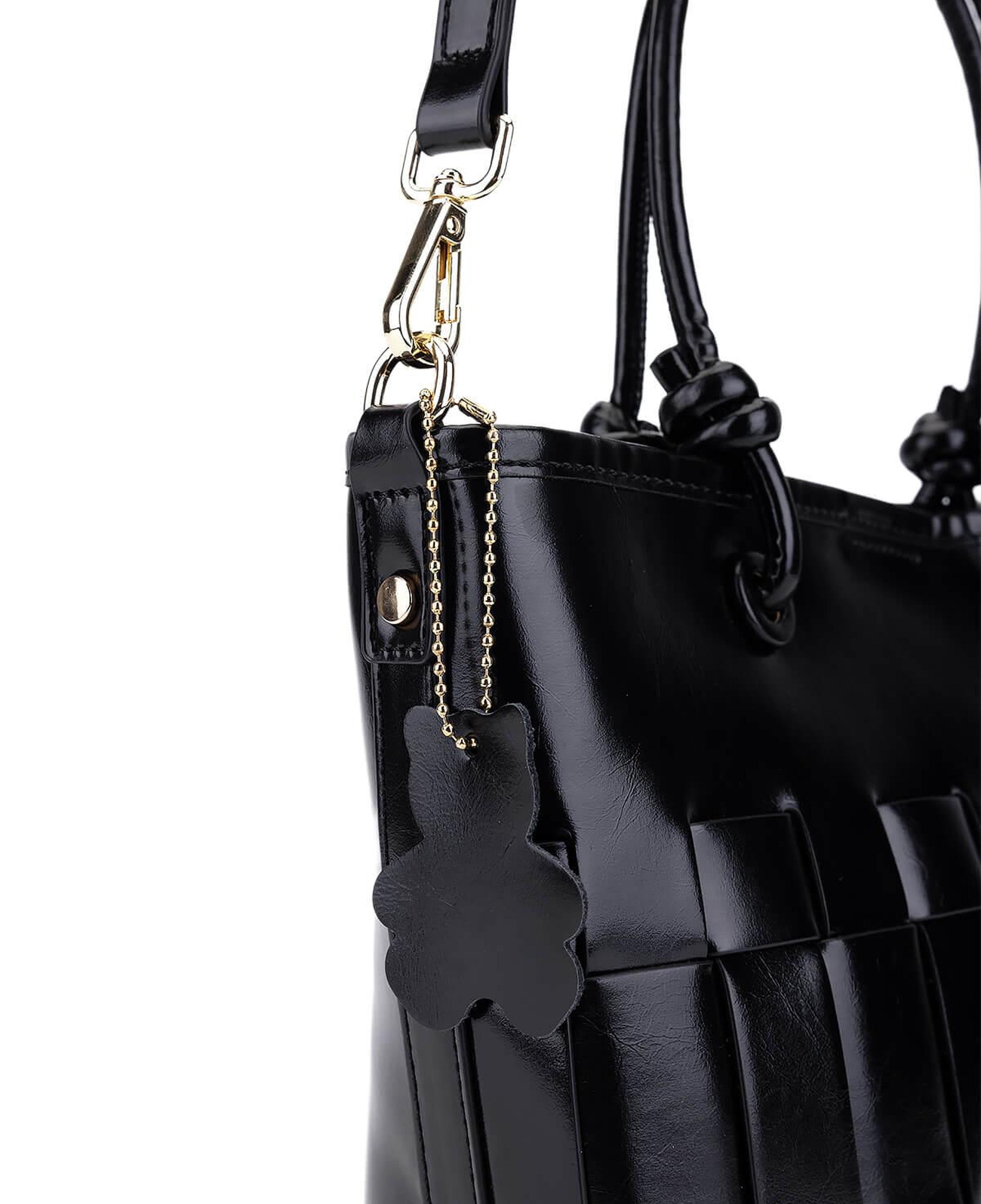 Tamer Tanca Kadın Suni Deri Siyah Kol Çantası