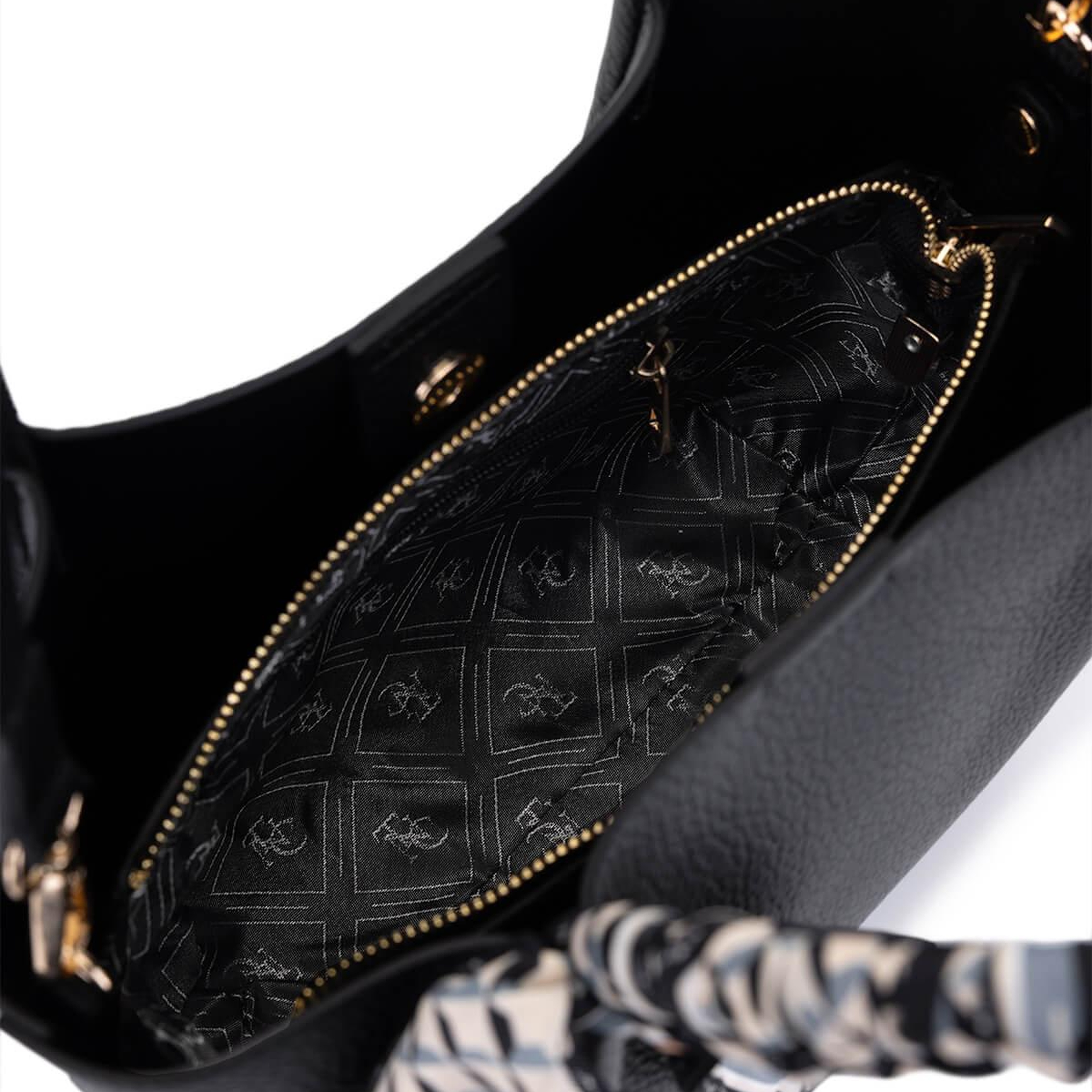 Tamer Tanca Kadın Suni Deri Siyah Kol Çantası