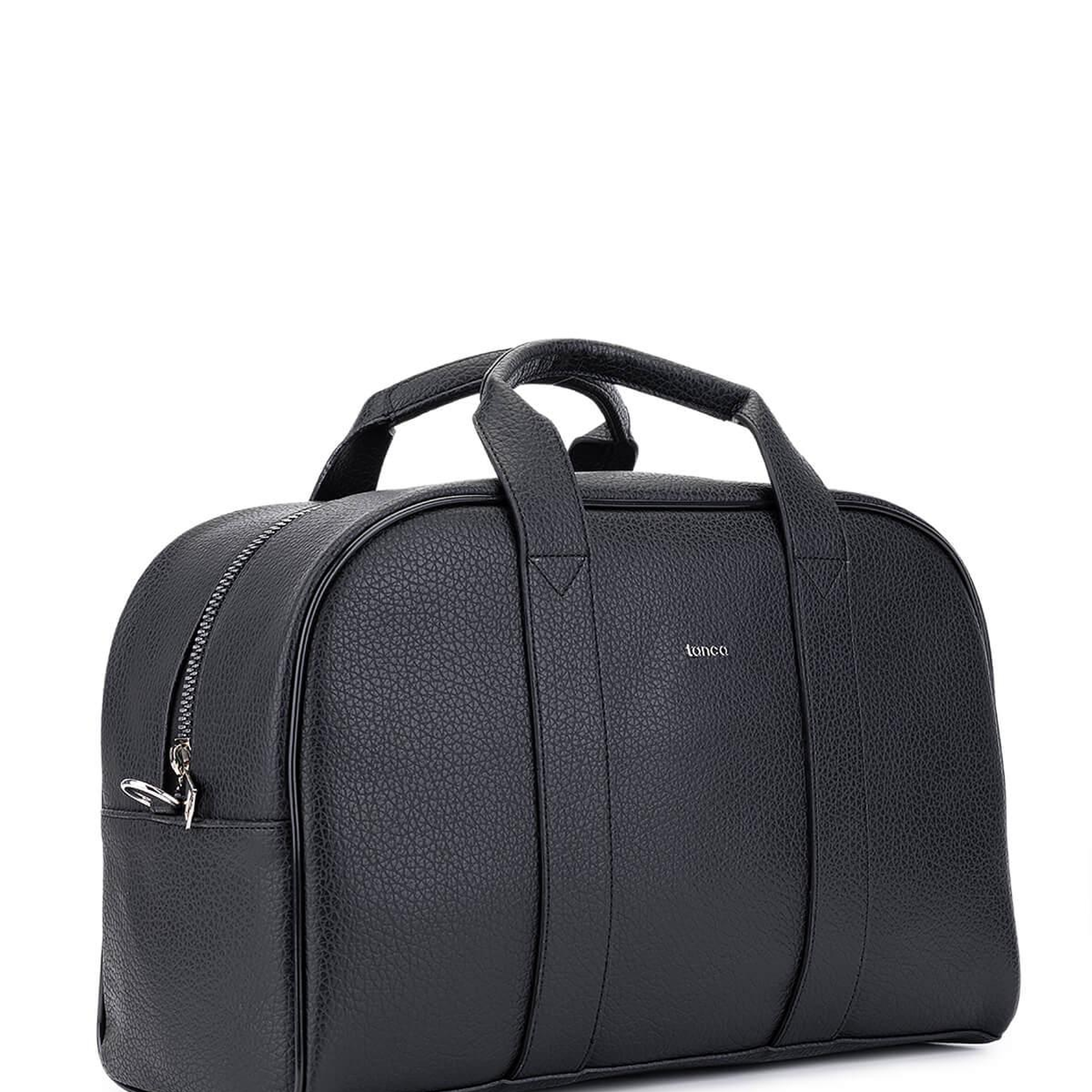 Tamer Tanca Erkek Suni Deri Siyah Floter El Valizi