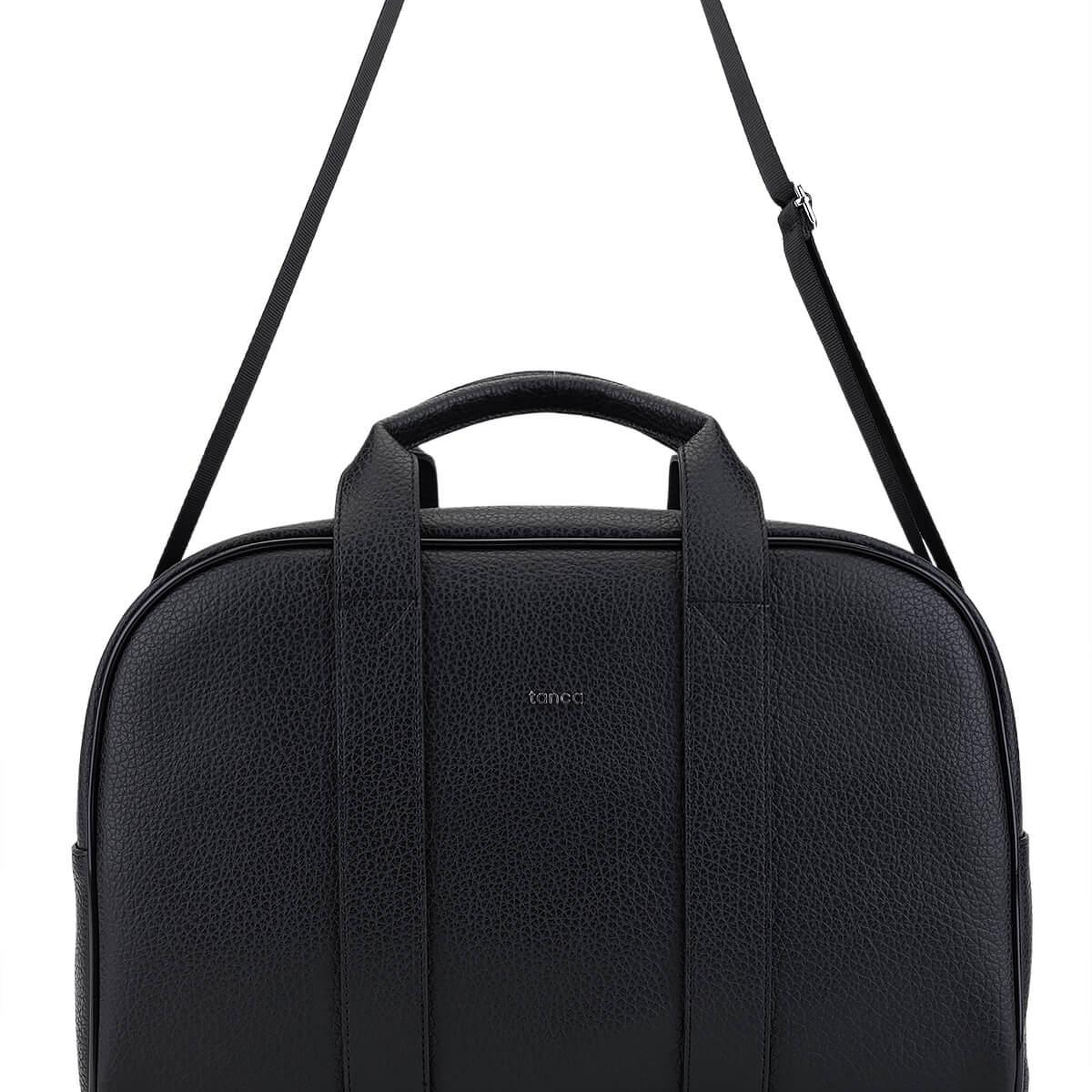 Tamer Tanca Erkek Suni Deri Siyah Floter El Valizi