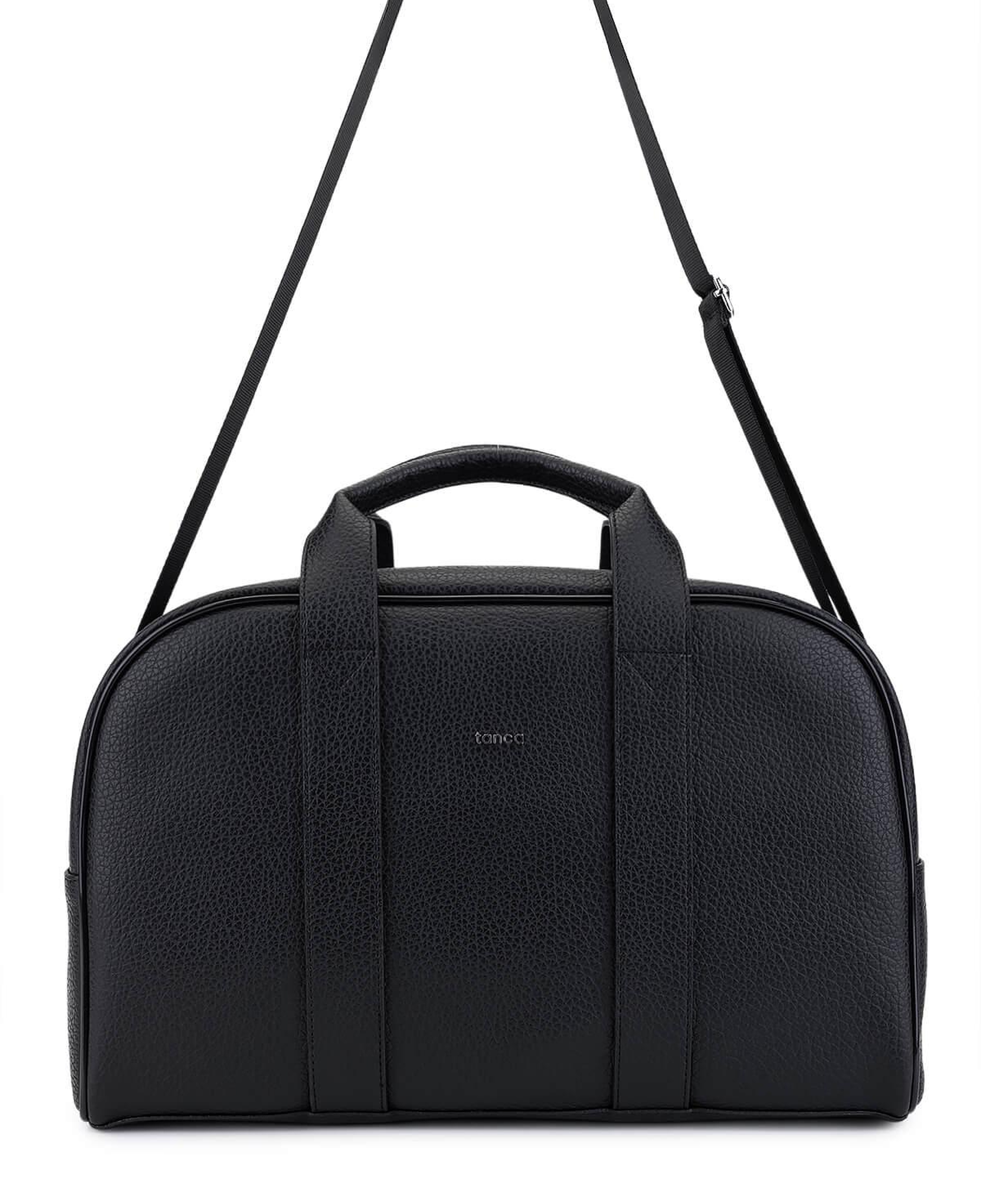 Tamer Tanca Erkek Suni Deri Siyah Floter El Valizi