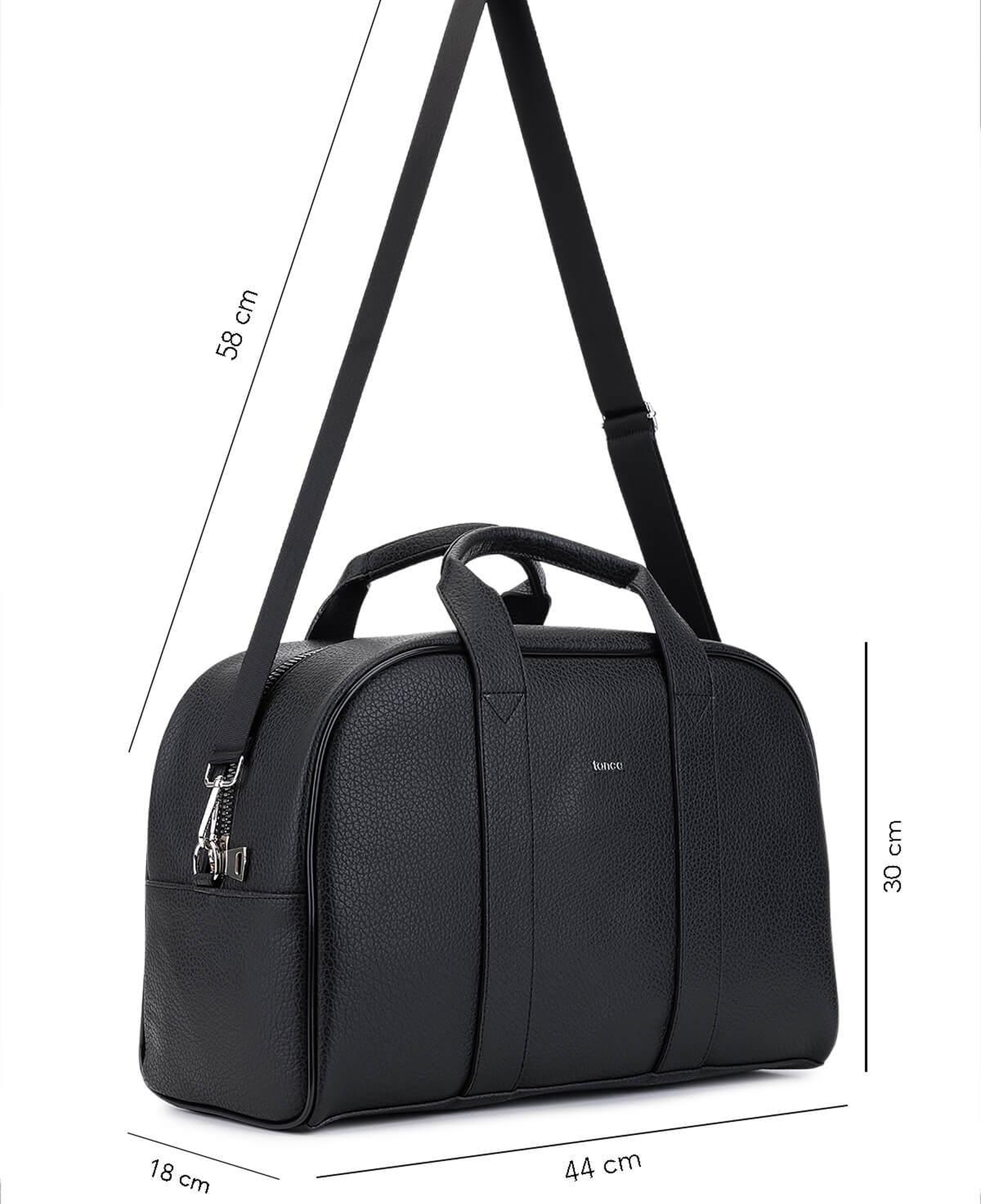 Tamer Tanca Erkek Suni Deri Siyah Floter El Valizi