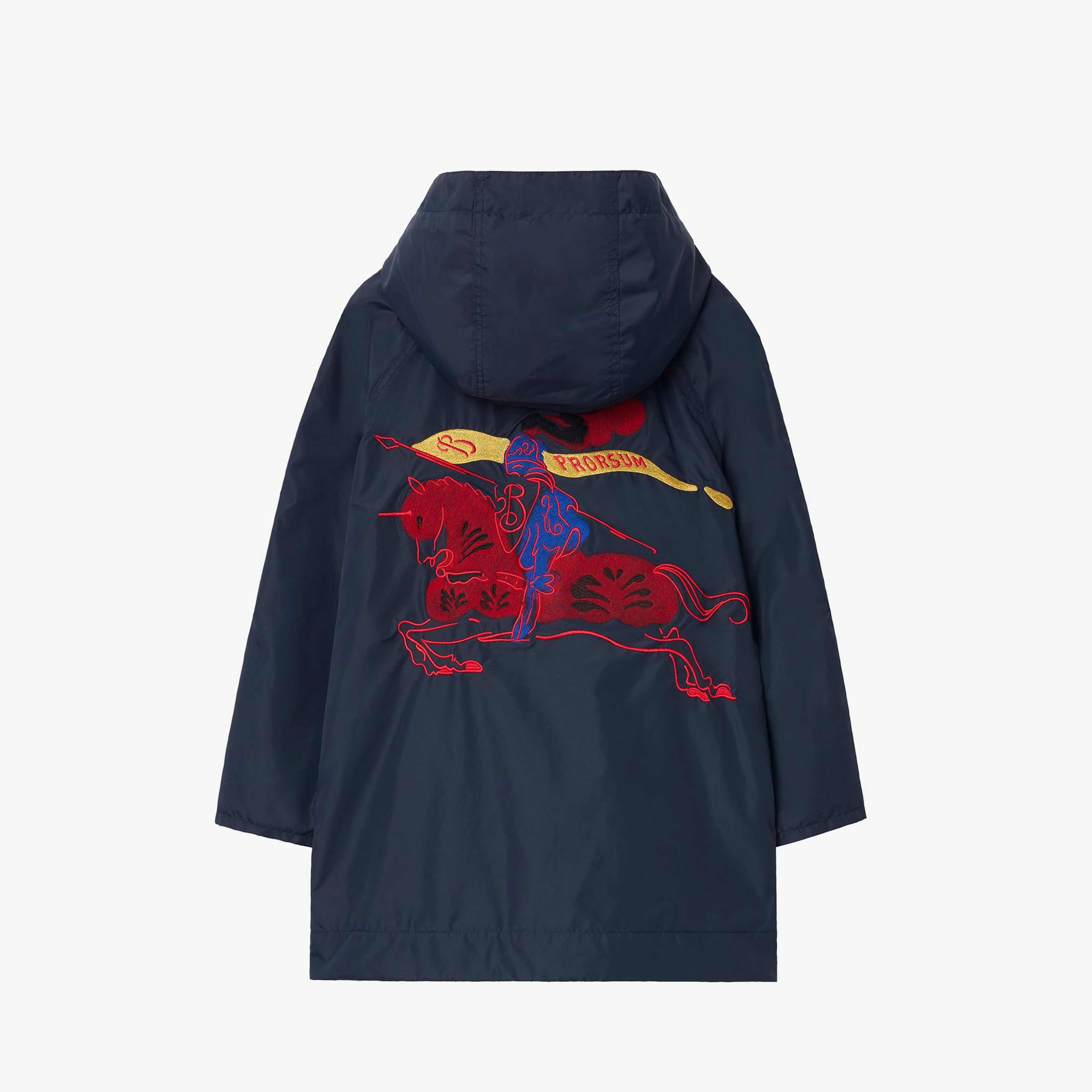 Burberry Watercolour Ekd Nylon Çocuk Lacivert Parka