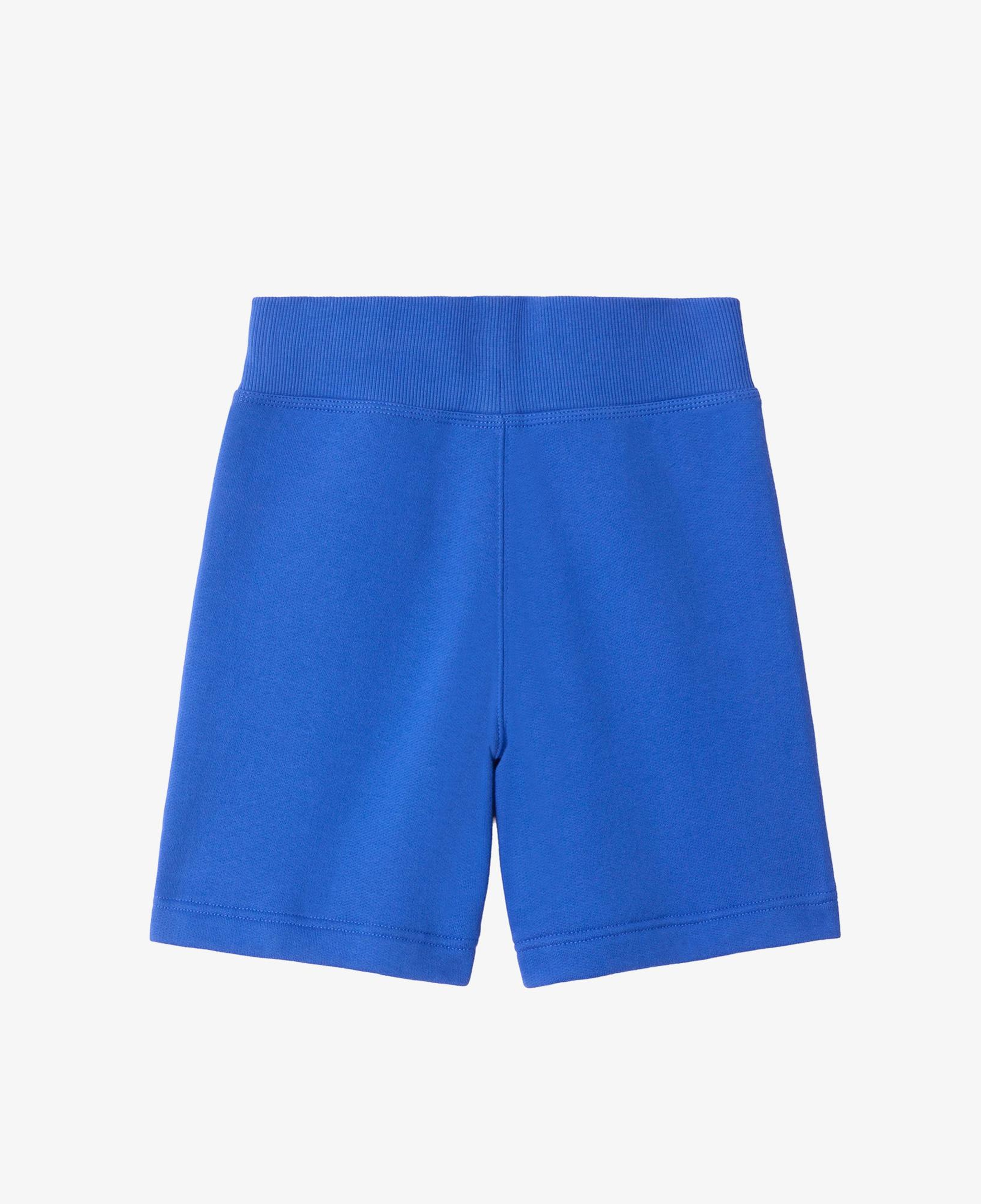 Burberry Check Trim Cotton Çocuk Mavi Şort