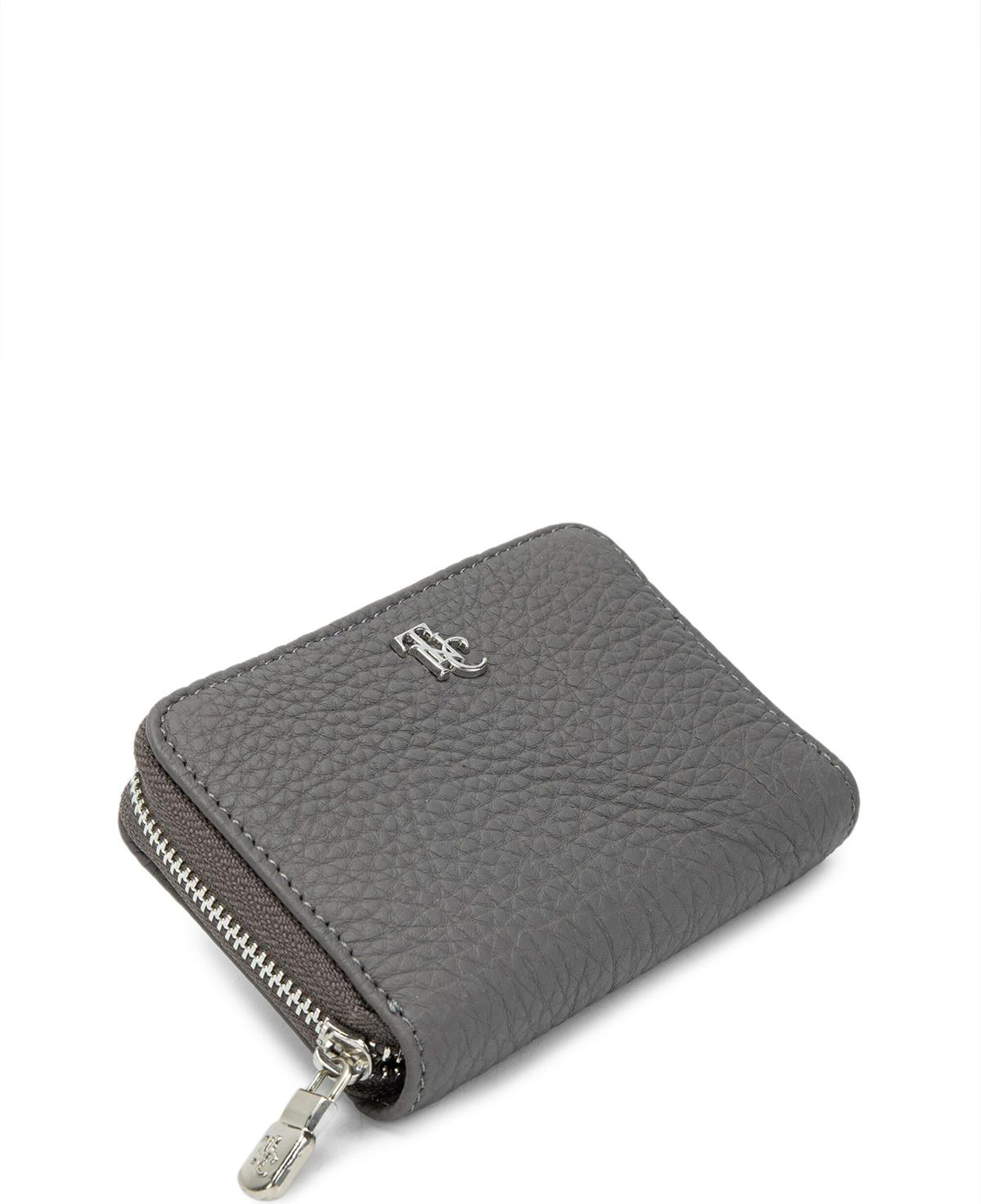 Tamer Tanca Kadın Hakiki Deri Gri Cüzdan Cuzdan