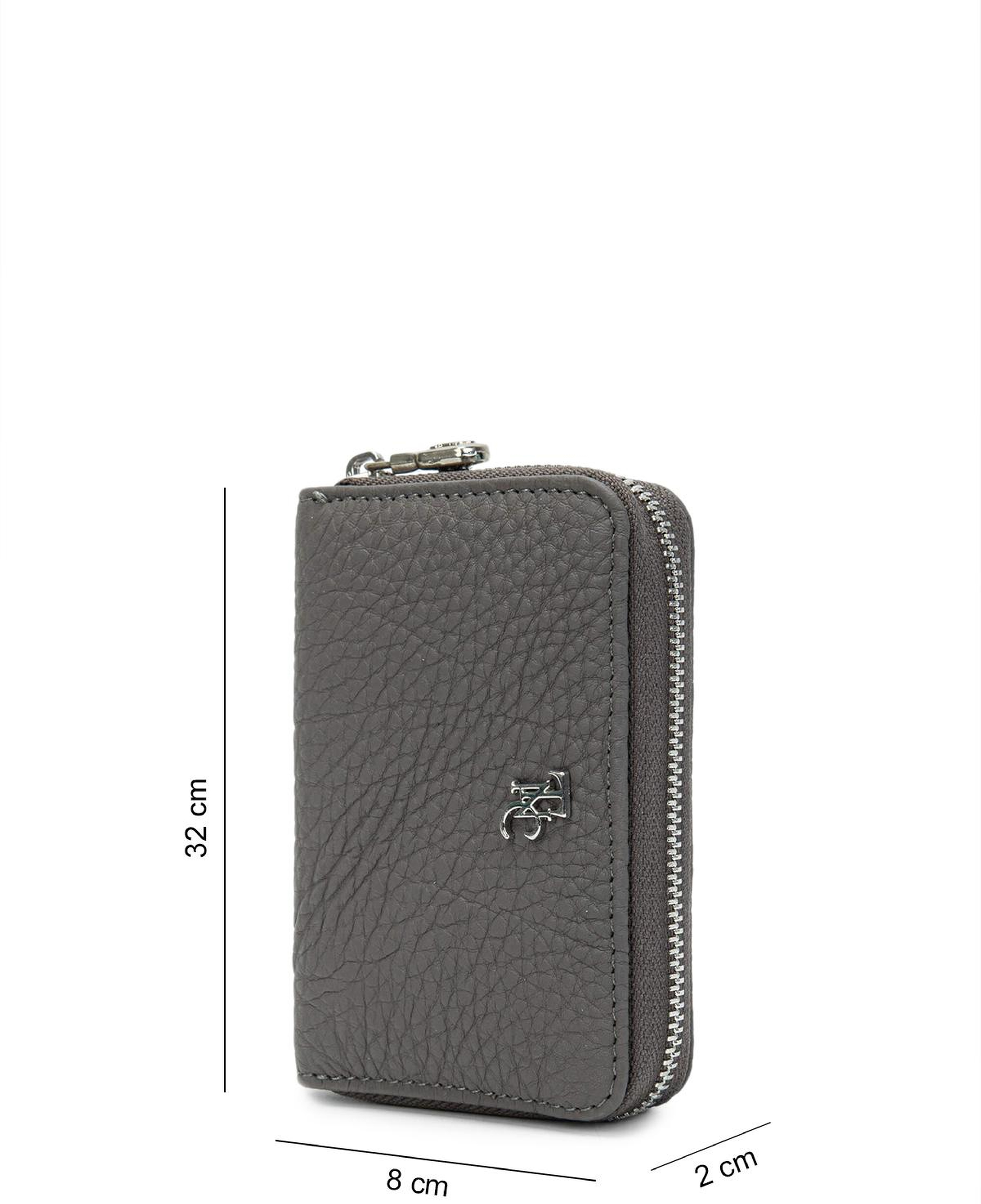 Tamer Tanca Kadın Hakiki Deri Gri Cüzdan Cuzdan