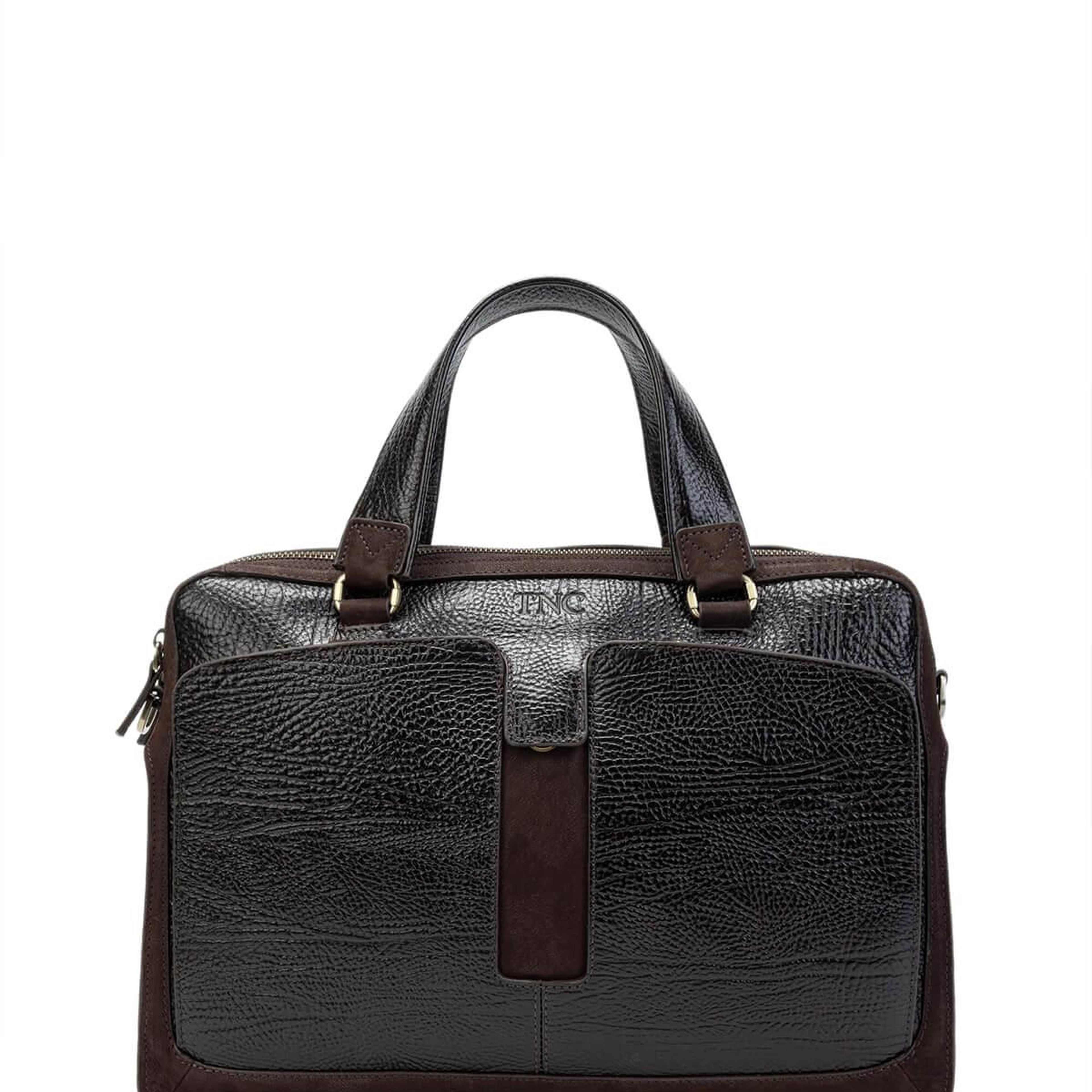 Tamer Tanca Erkek Hakiki Deri Kahverengi Evrak Çantası