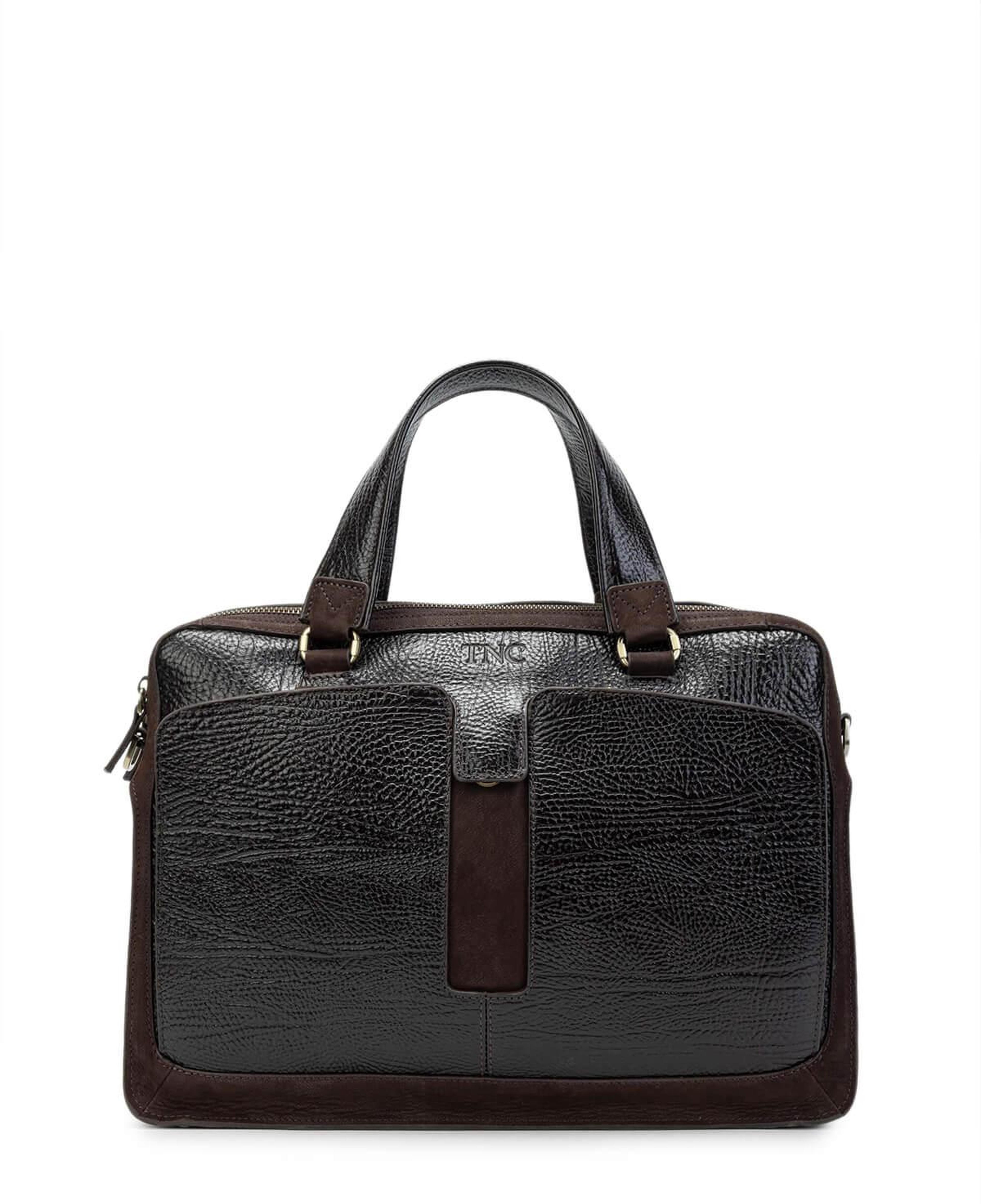 Tamer Tanca Erkek Hakiki Deri Kahverengi Evrak Çantası