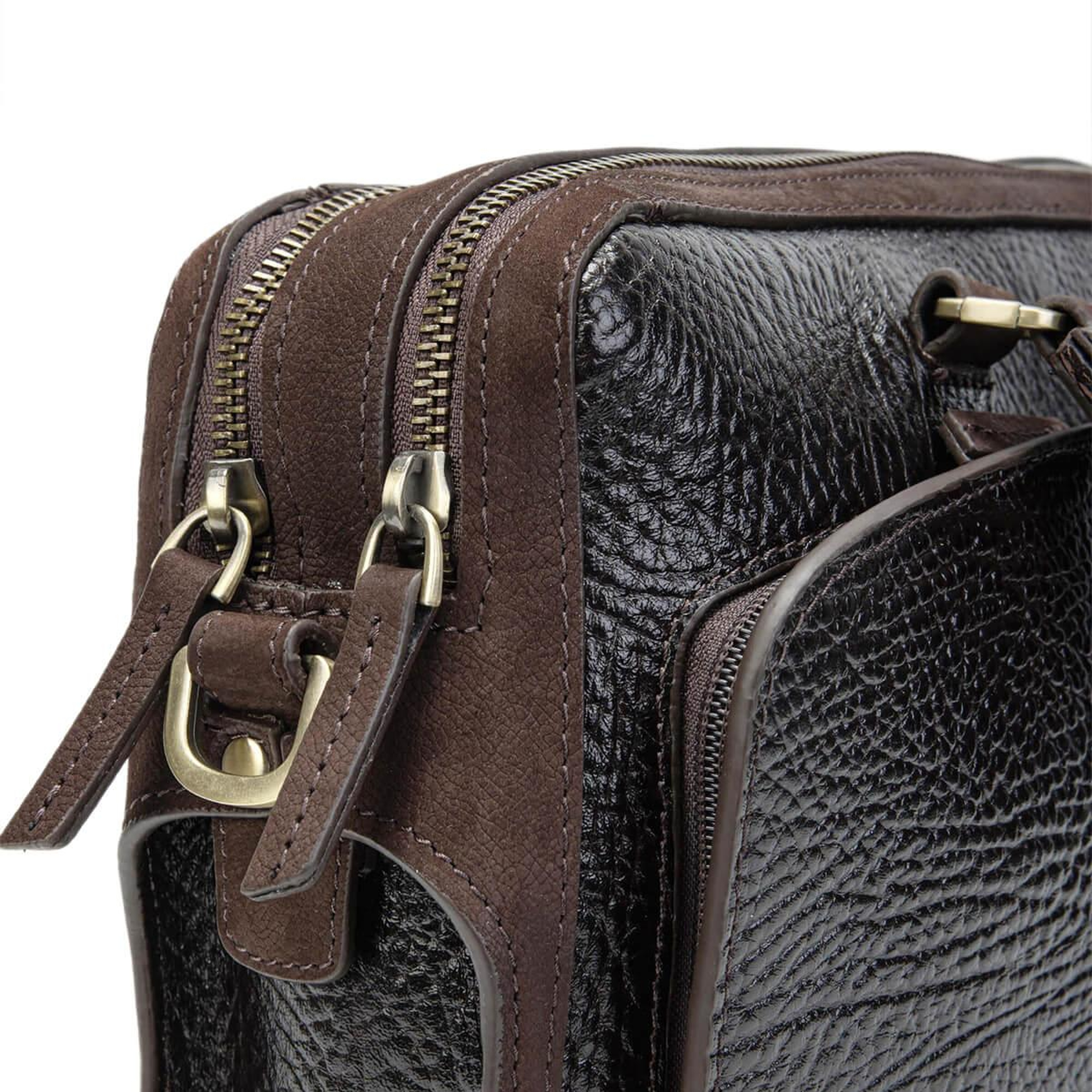 Tamer Tanca Erkek Hakiki Deri Kahverengi Evrak Çantası