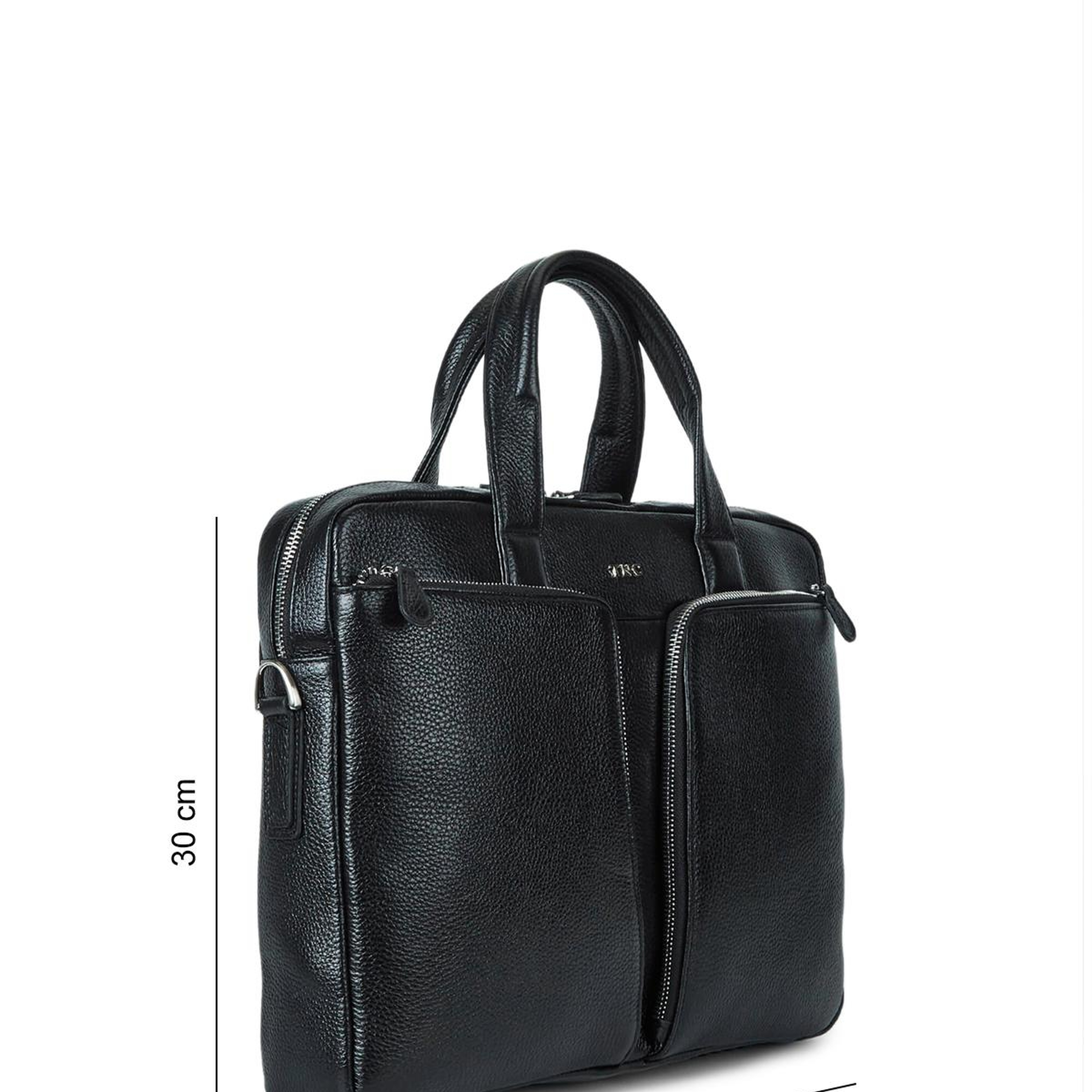 Tamer Tanca Erkek Hakiki Deri Siyah Evrak Çantası