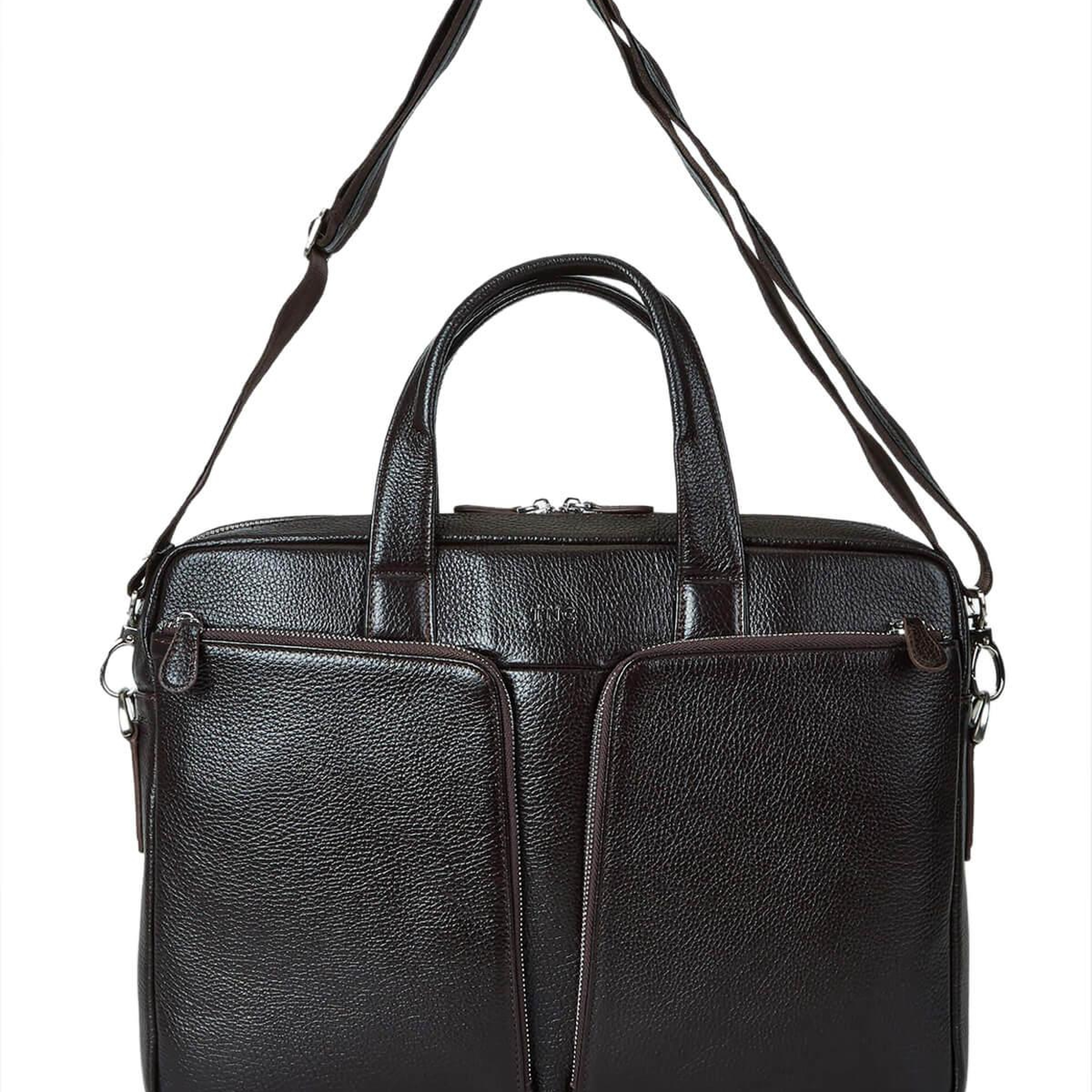 Tamer Tanca Erkek Hakiki Deri Kahverengi Evrak Çantası