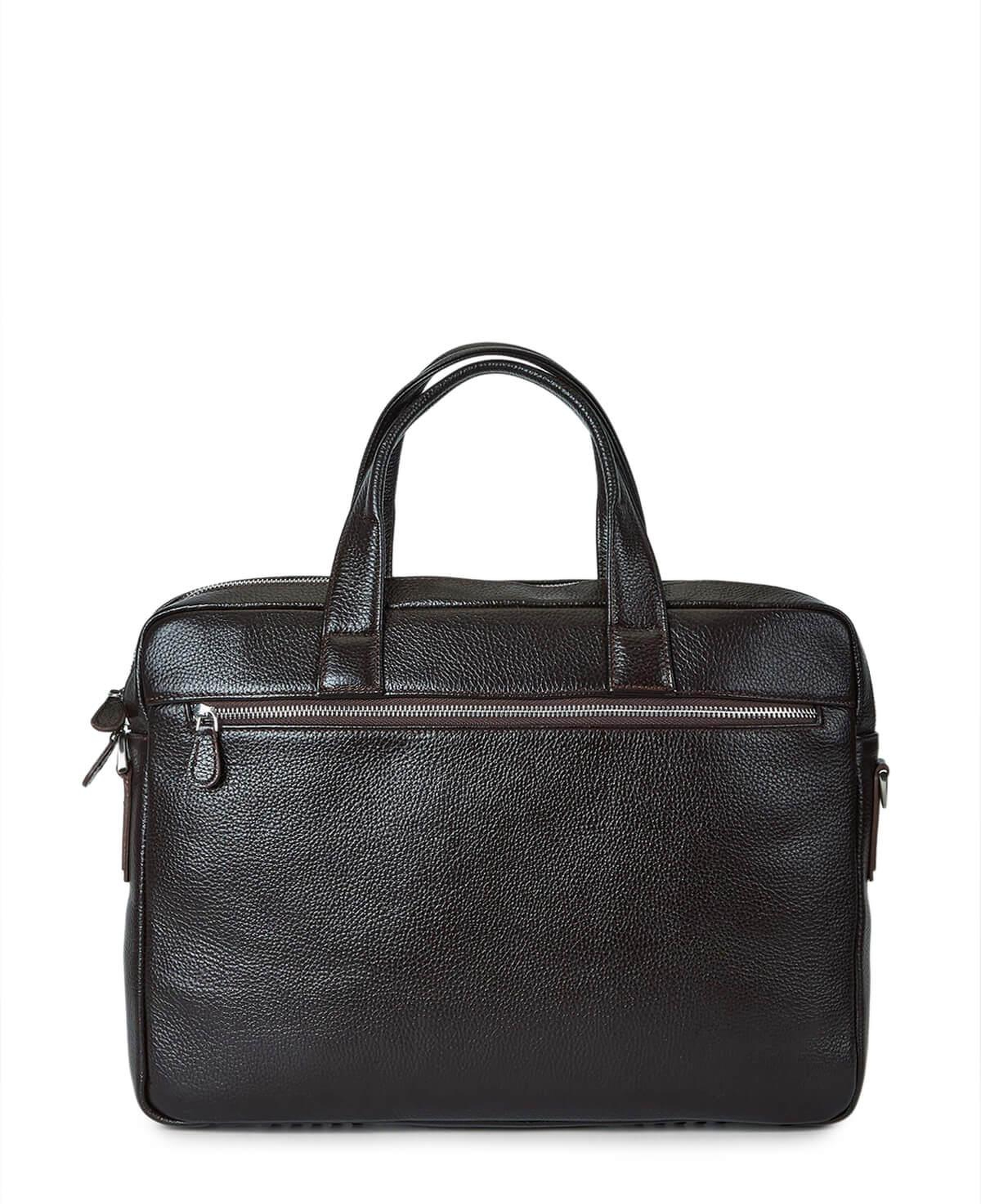 Tamer Tanca Erkek Hakiki Deri Kahverengi Evrak Çantası