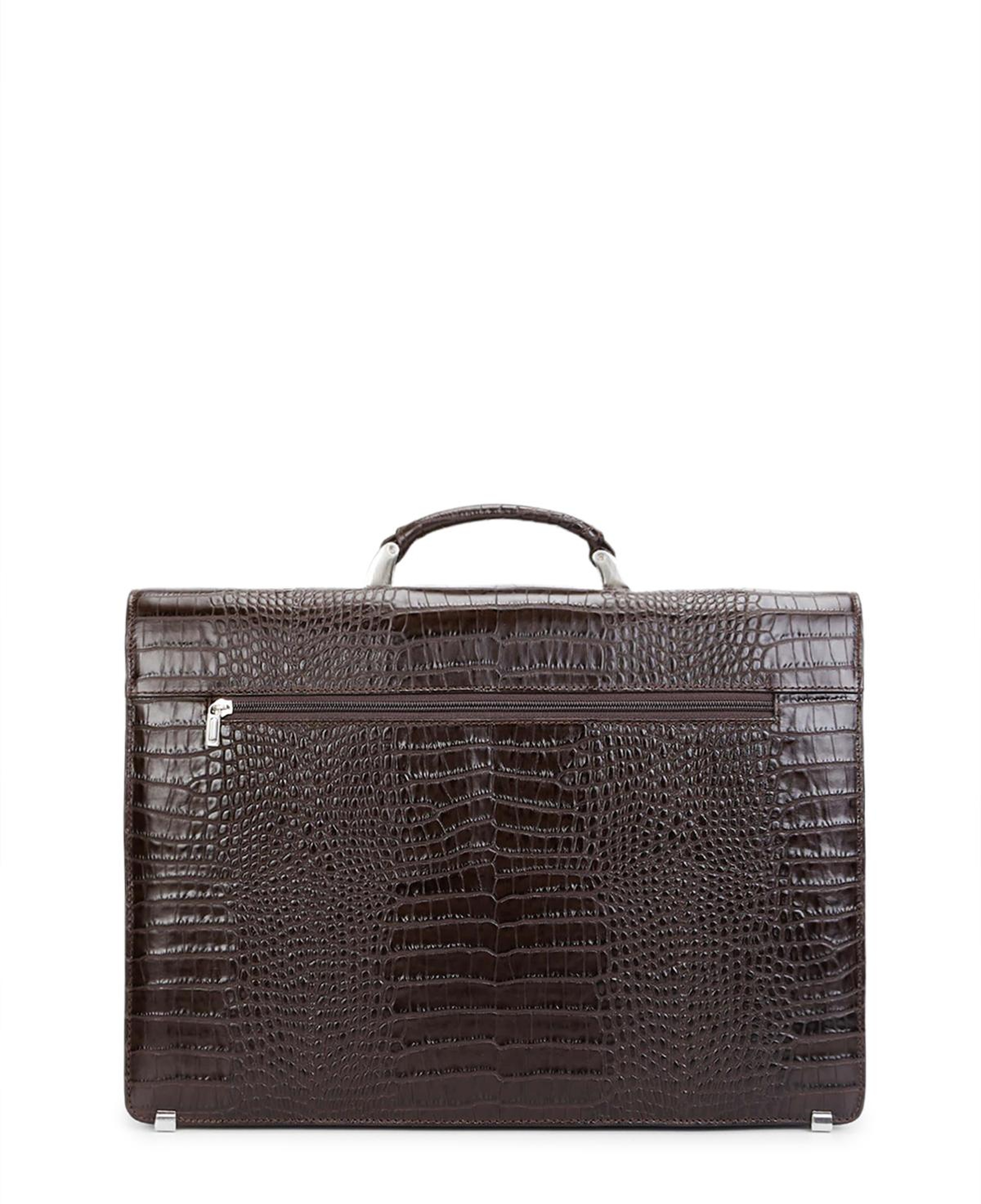 Tamer Tanca Erkek Hakiki Deri Kahverengi Evrak Çantası