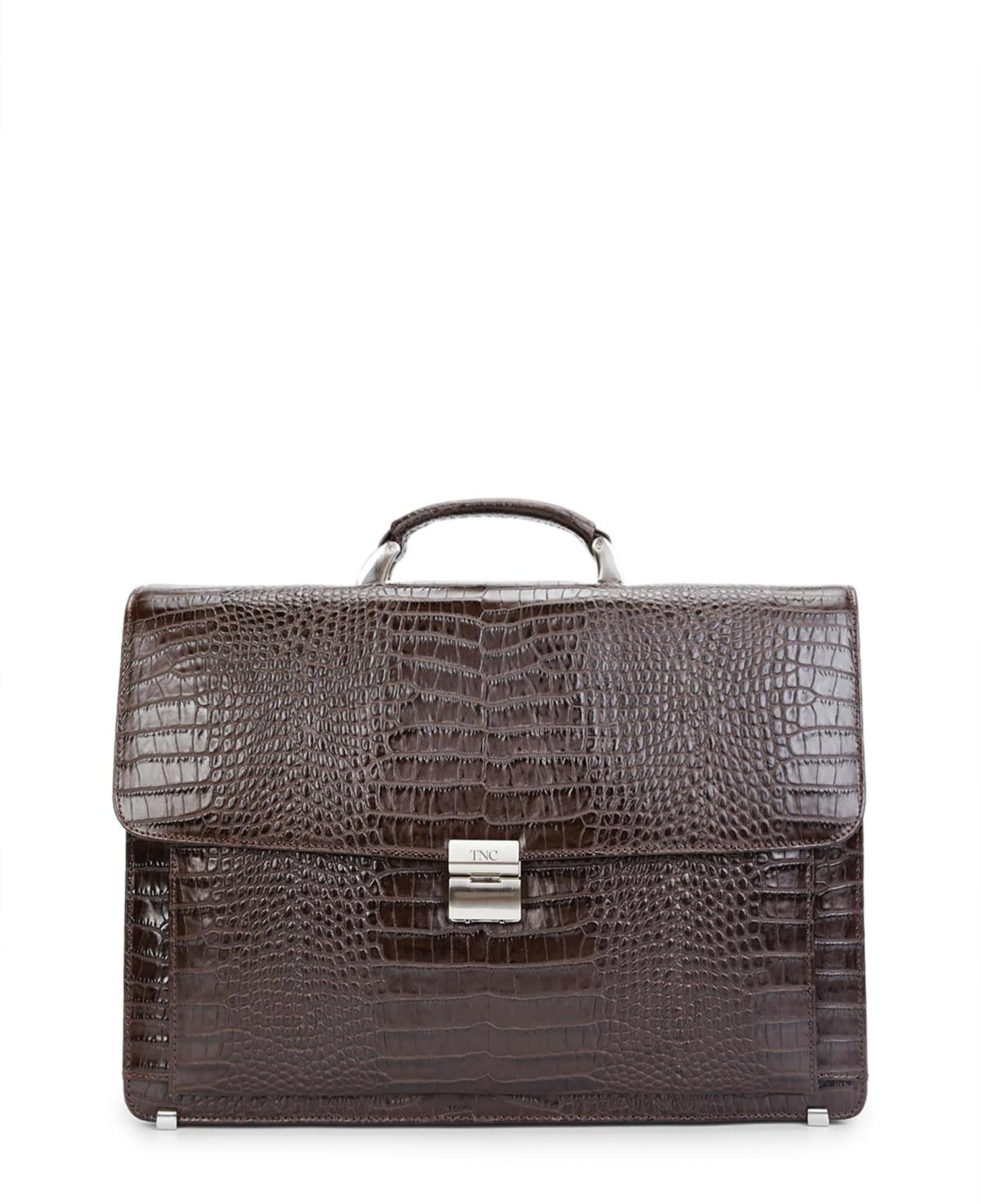 Tamer Tanca Erkek Hakiki Deri Kahverengi Evrak Çantası