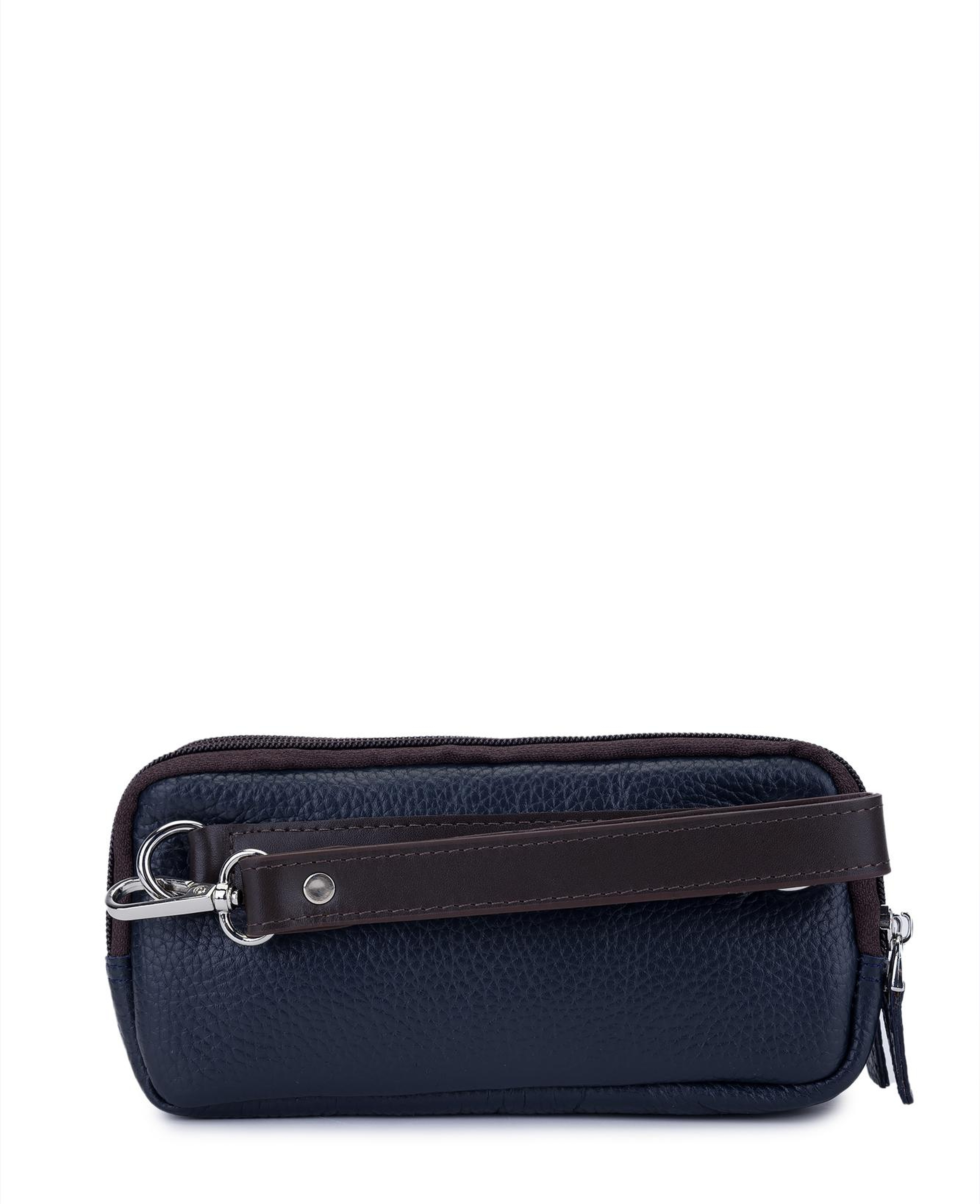 Tamer Tanca Erkek Hakiki Deri Lacivert El Çantası