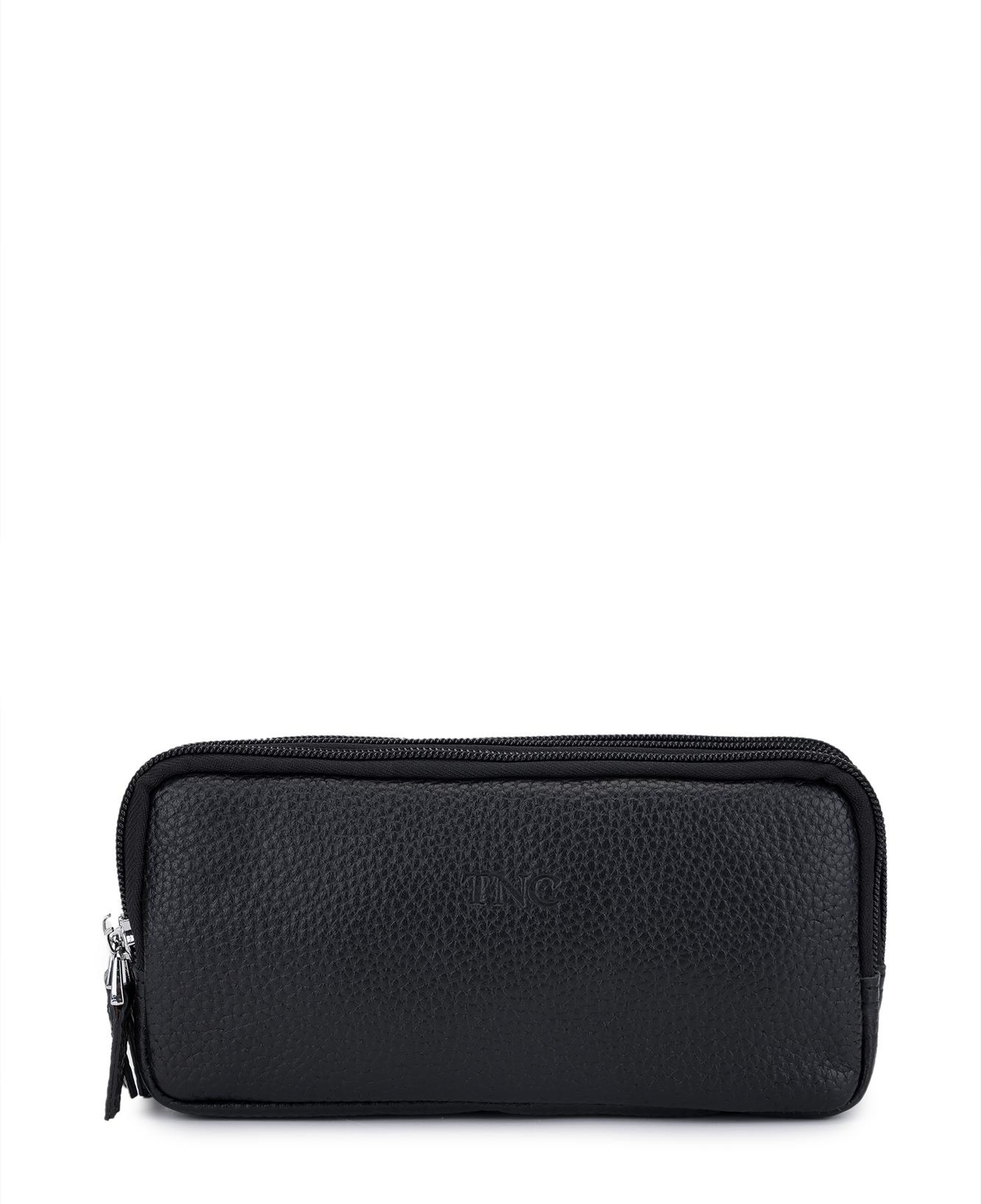 Tamer Tanca Erkek Hakiki Deri Siyah El Çantası