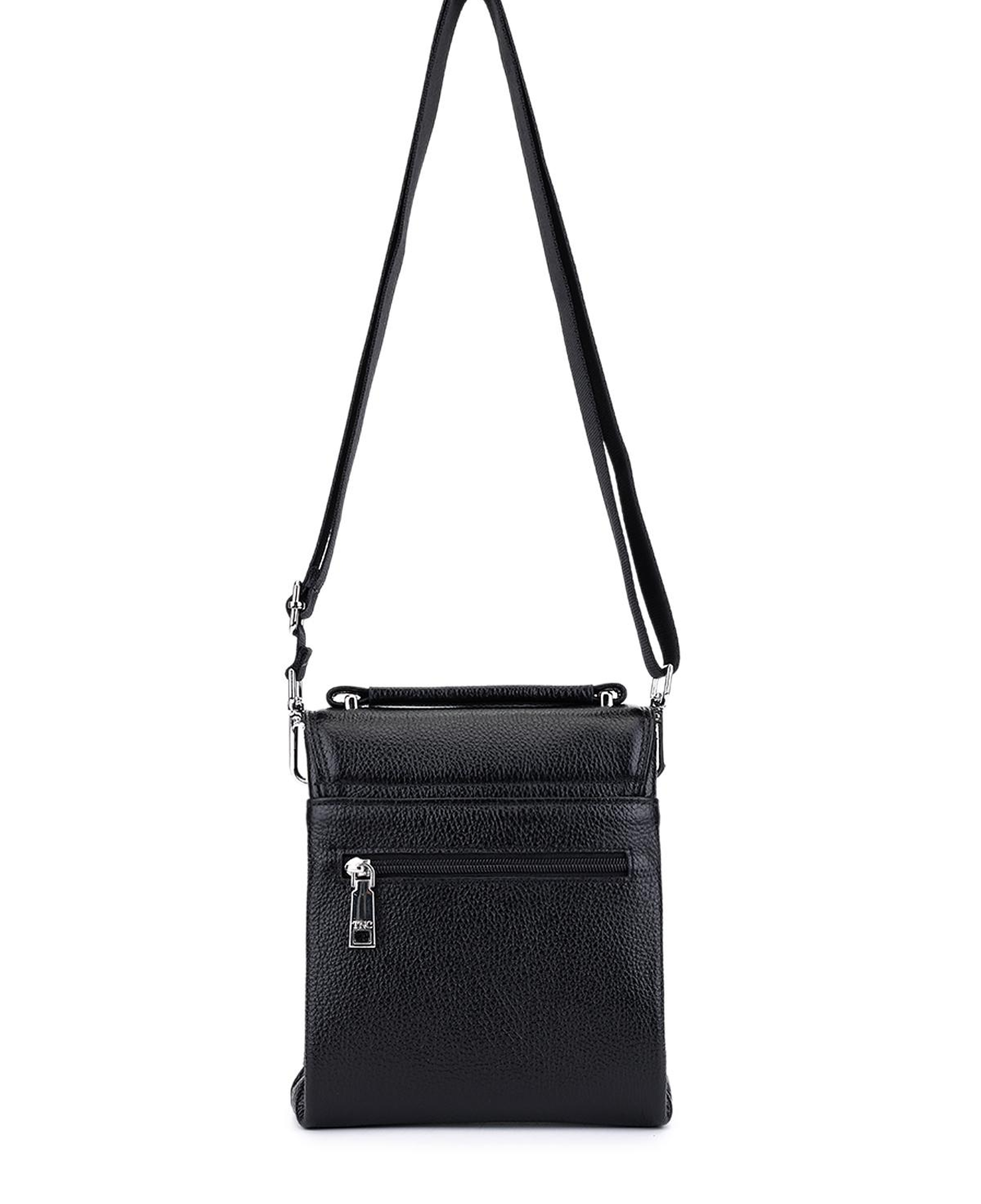 Tamer Tanca Erkek Hakiki Deri Siyah Postacı Çanta