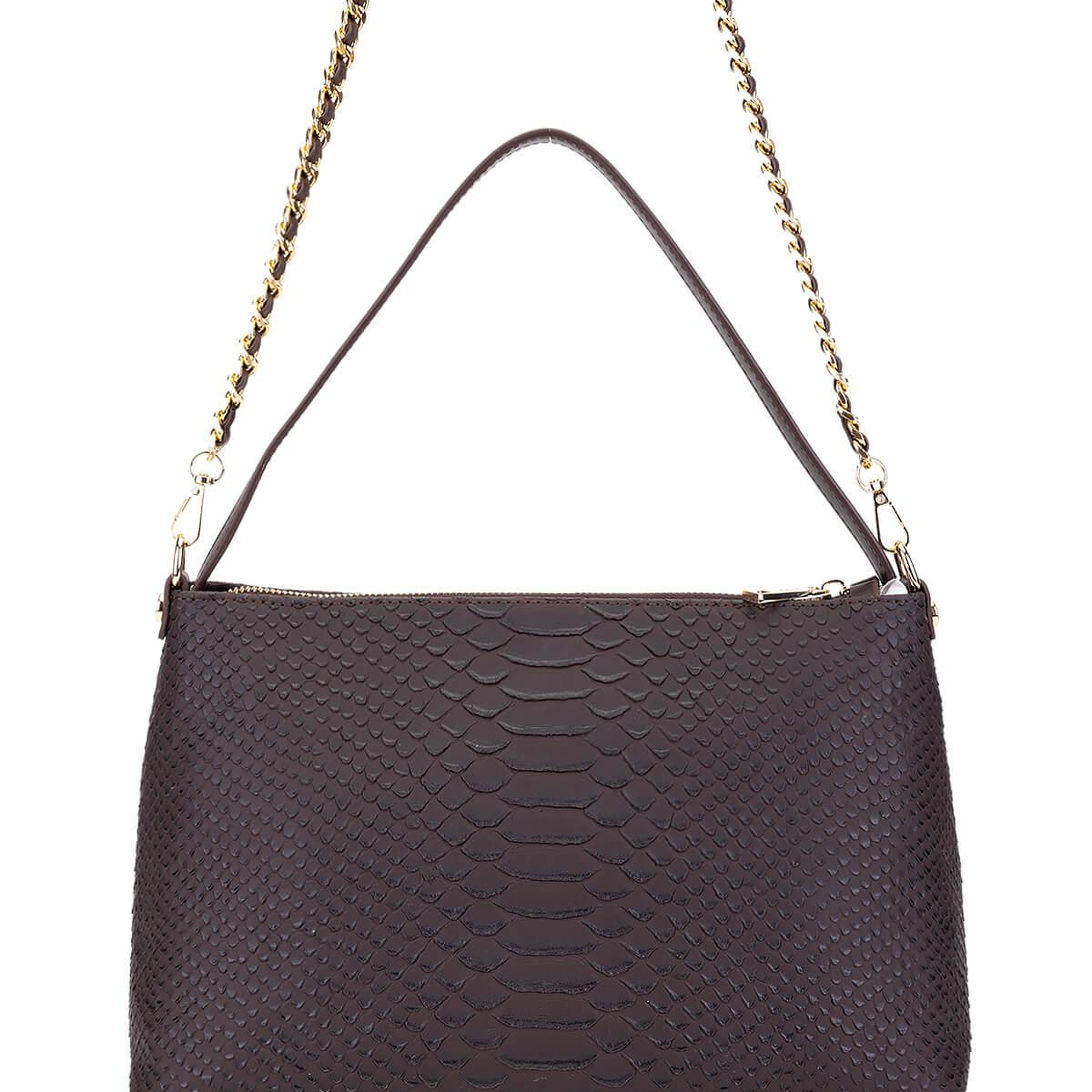 Tamer Tanca Kadın Suni Deri Kahverengi Kol Çantası