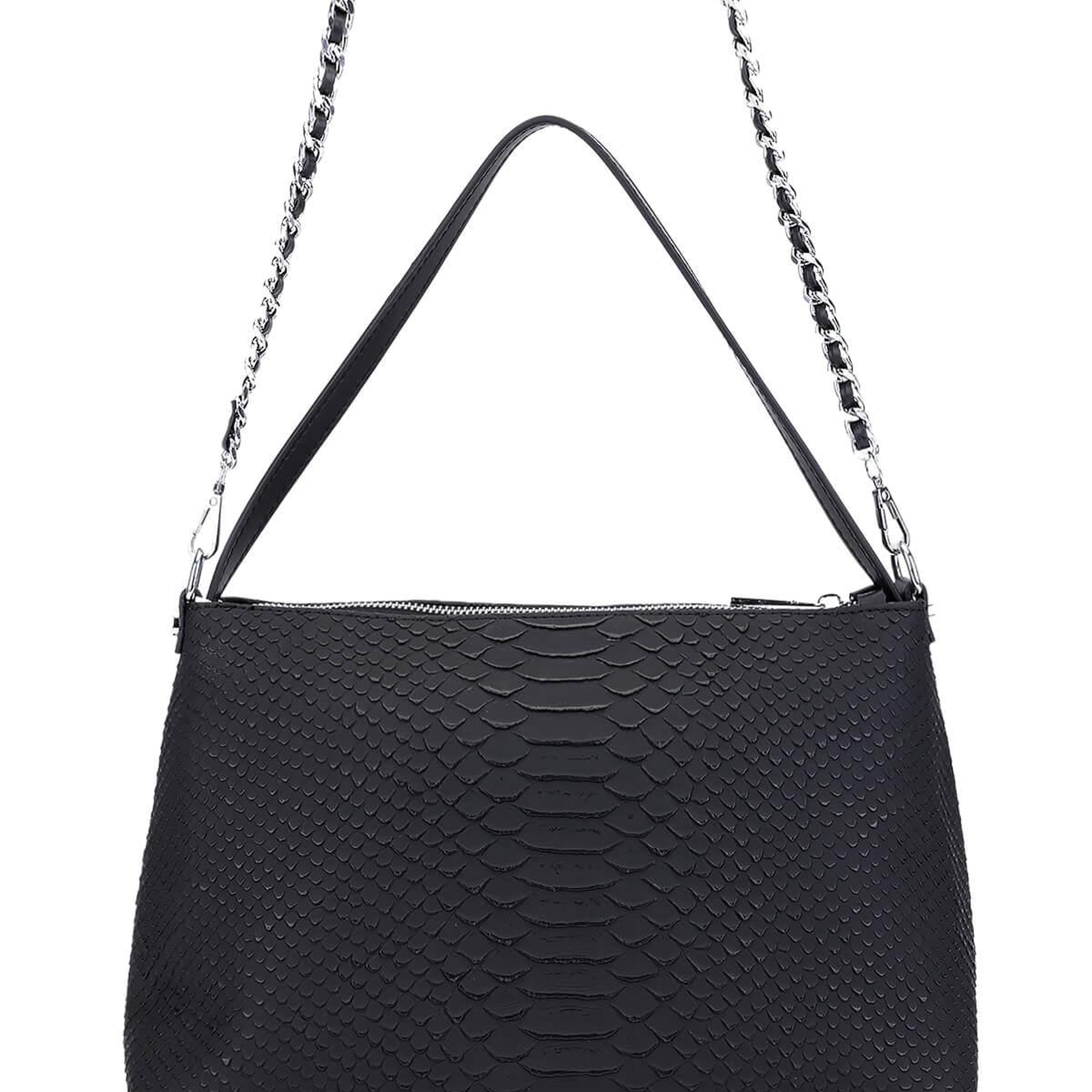 Tamer Tanca Kadın Suni Deri Siyah Kol Çantası