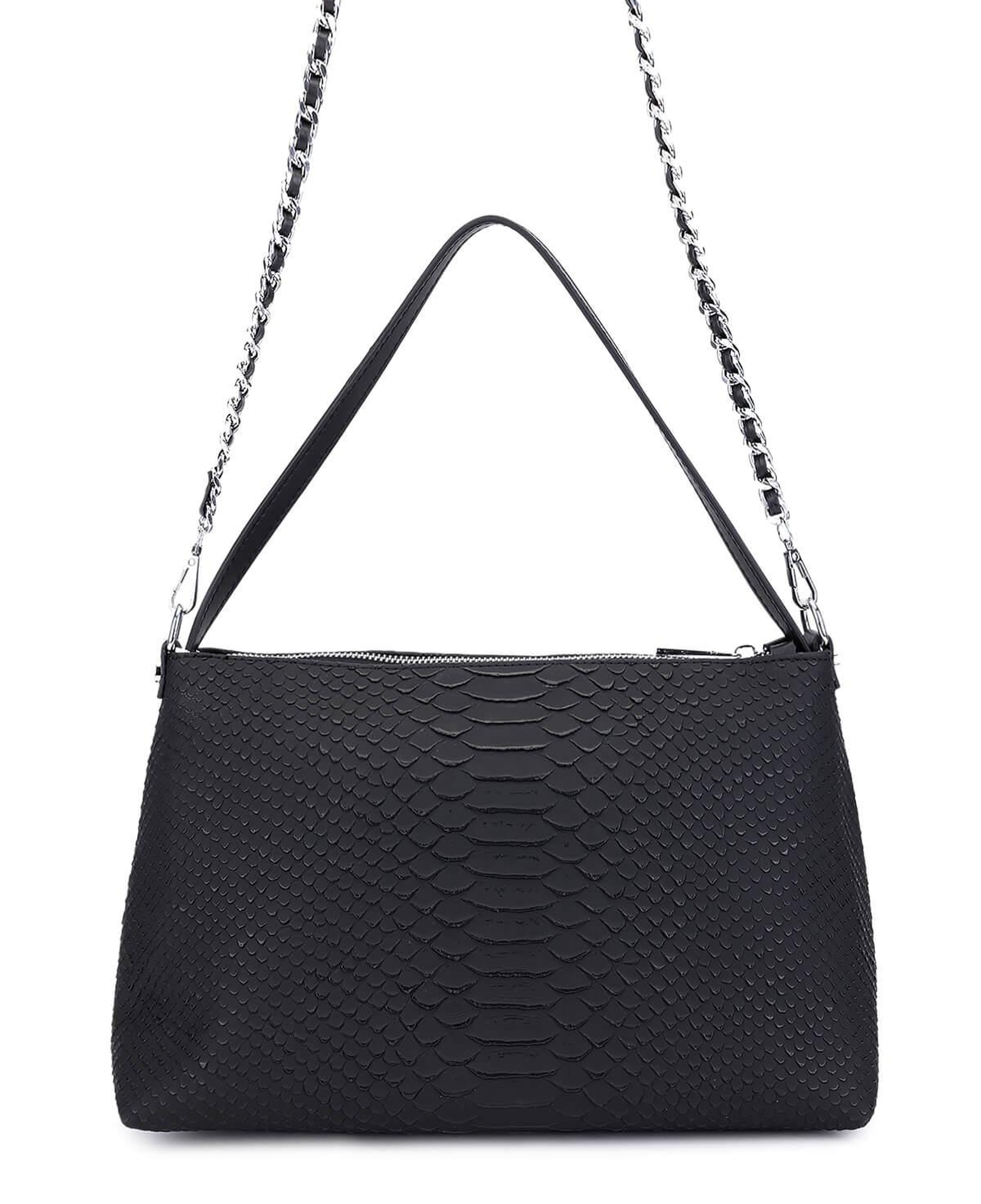 Tamer Tanca Kadın Suni Deri Siyah Kol Çantası