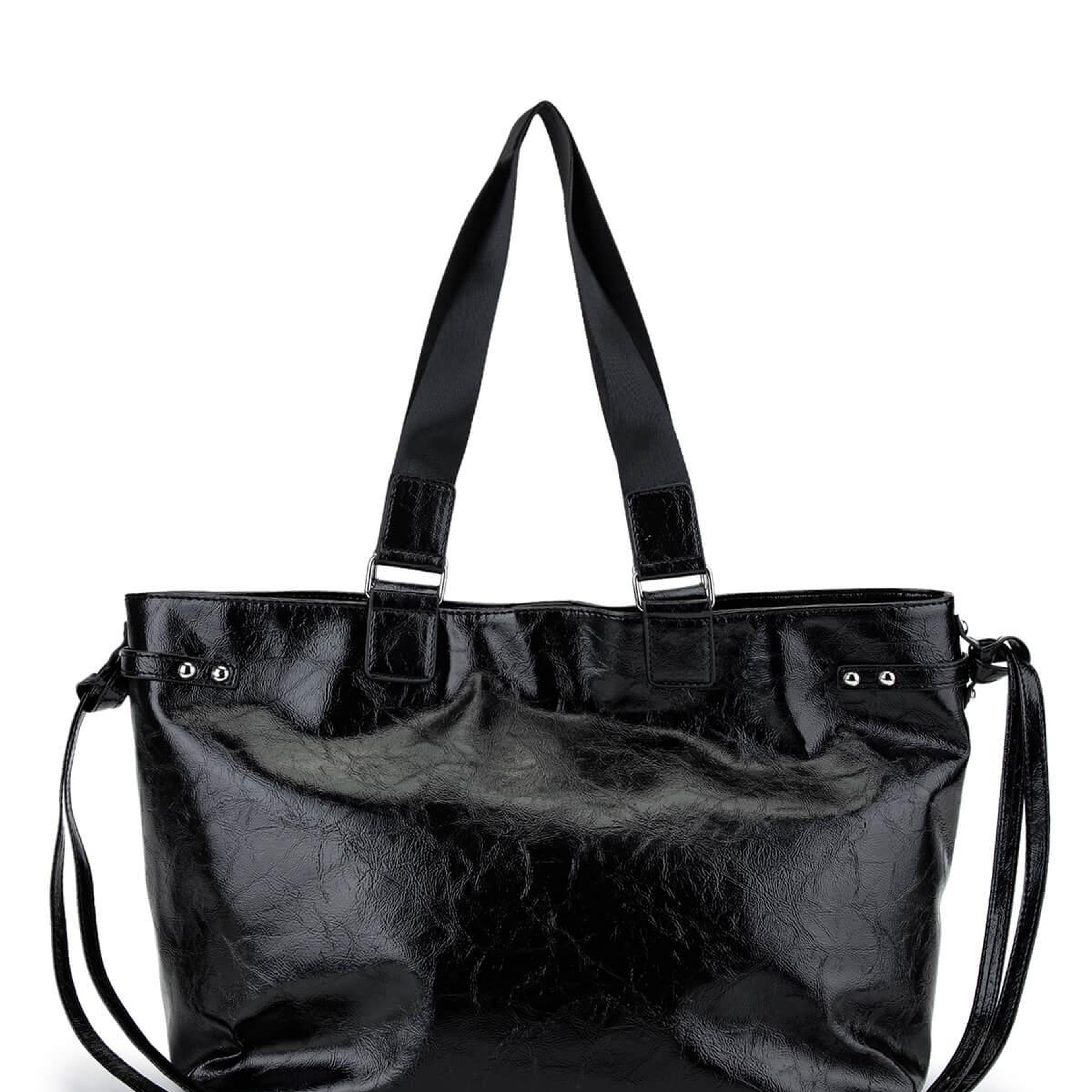 Tamer Tanca Kadın Suni Deri Siyah Kol Çantası