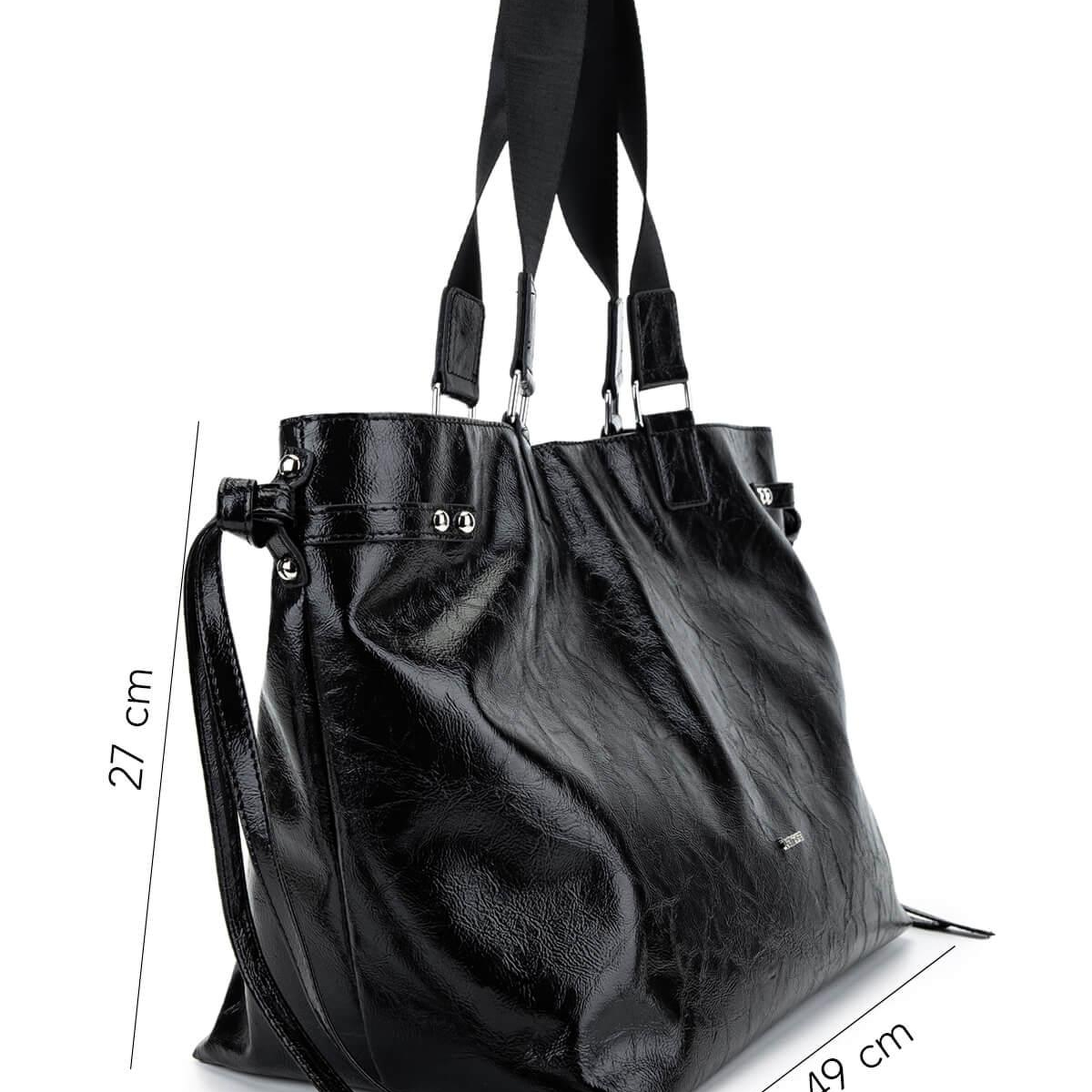 Tamer Tanca Kadın Suni Deri Siyah Kol Çantası