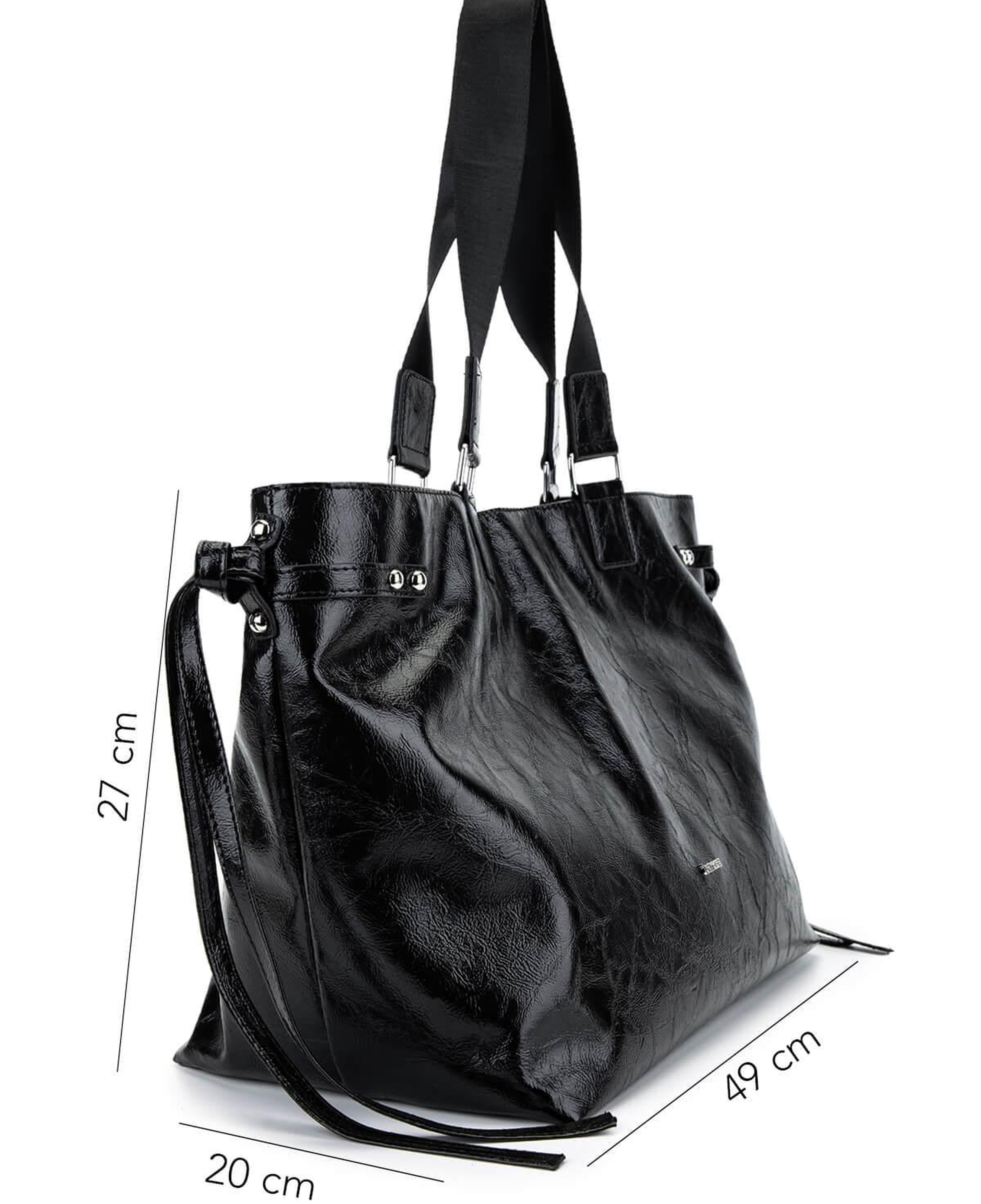 Tamer Tanca Kadın Suni Deri Siyah Kol Çantası