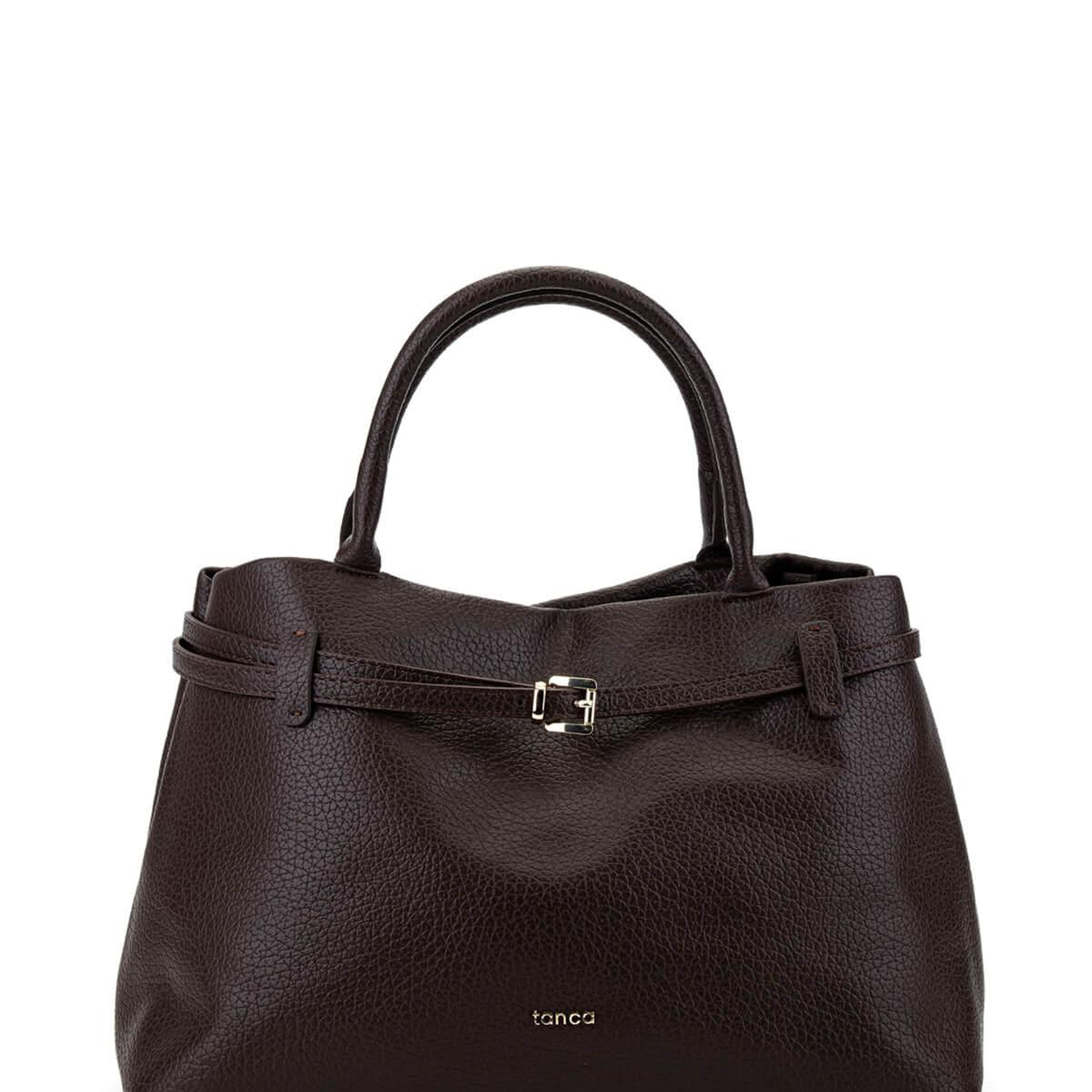 Tamer Tanca Kadın Suni Deri Kahverengi Kol Çantası