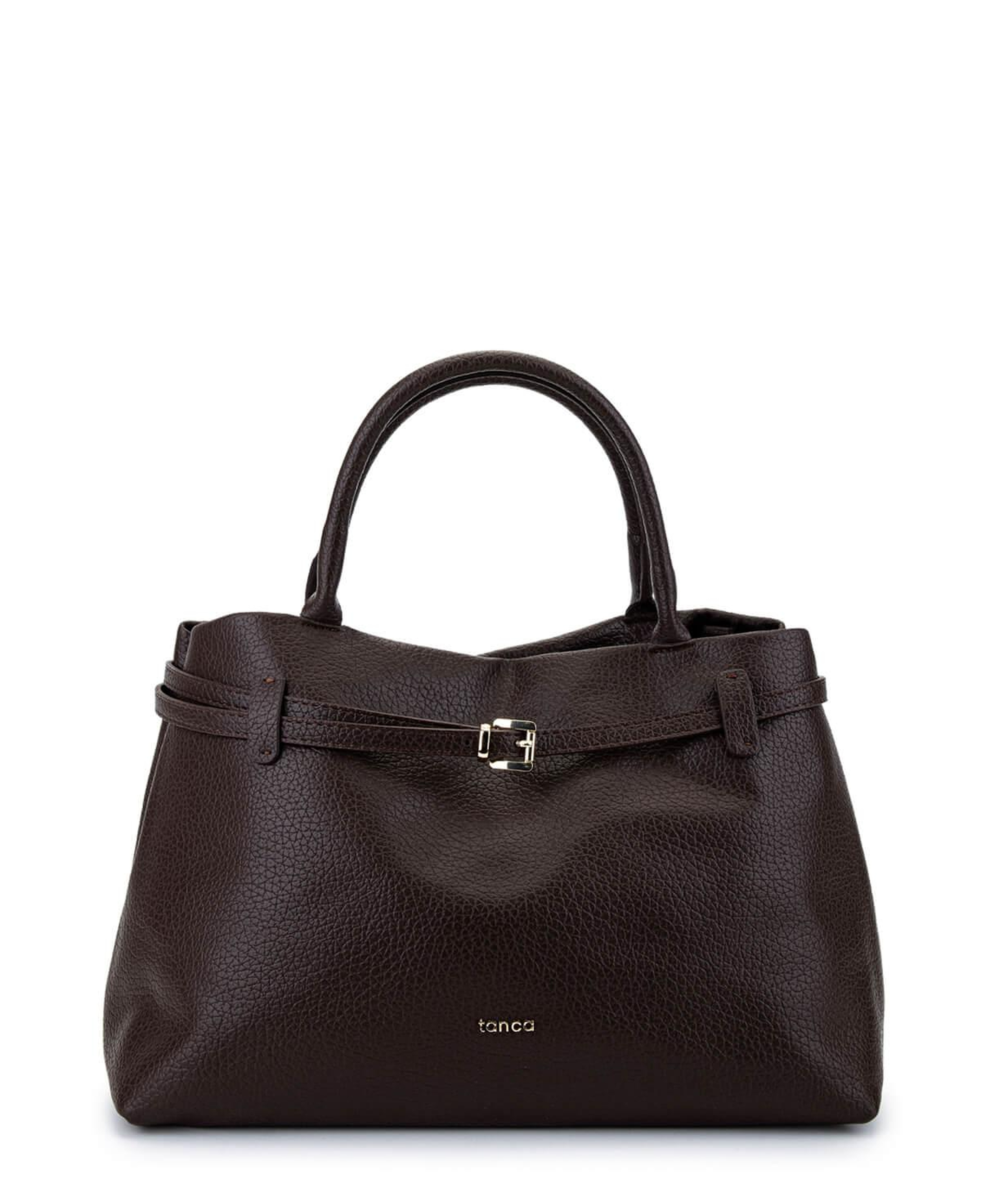 Tamer Tanca Kadın Suni Deri Kahverengi Kol Çantası