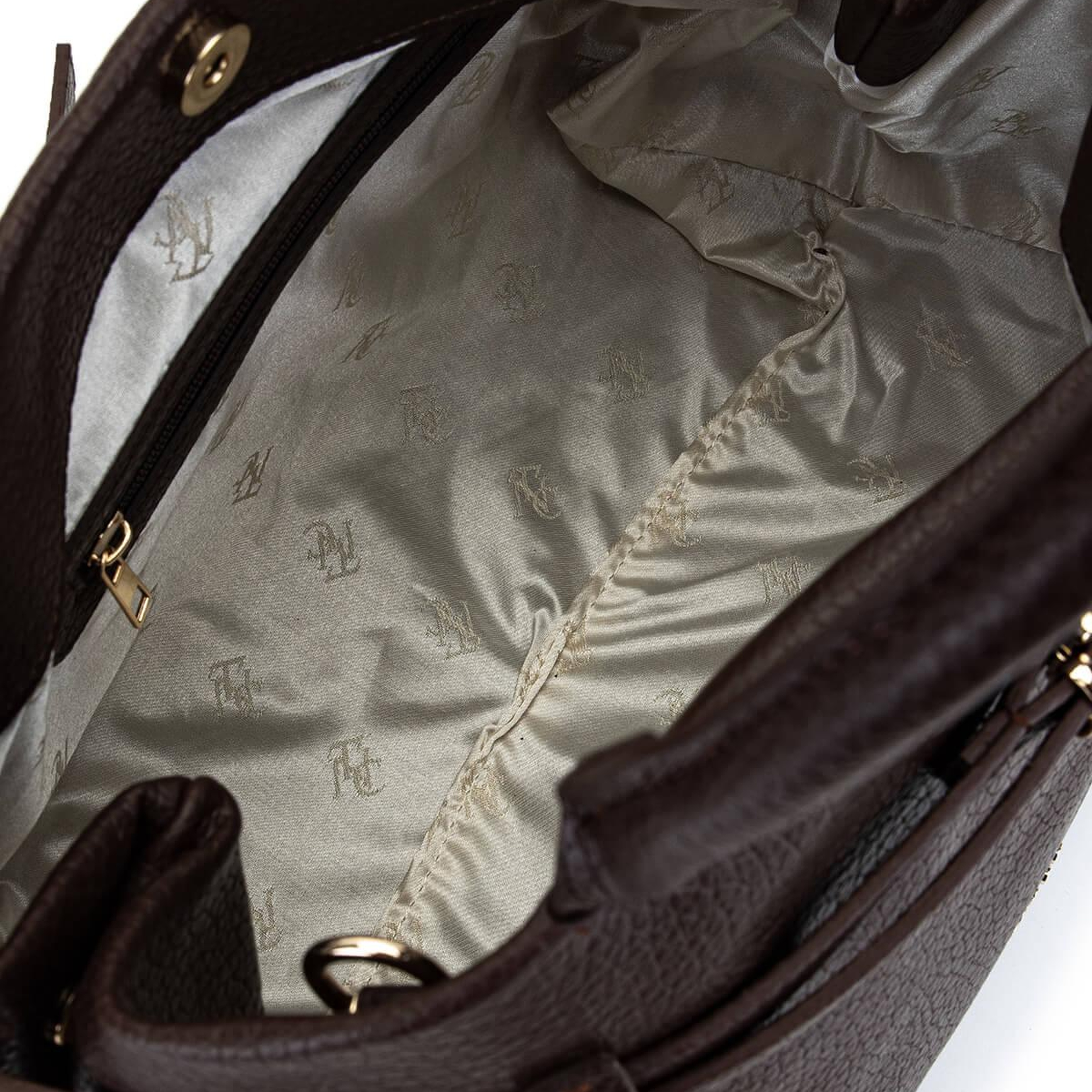 Tamer Tanca Kadın Suni Deri Kahverengi Kol Çantası