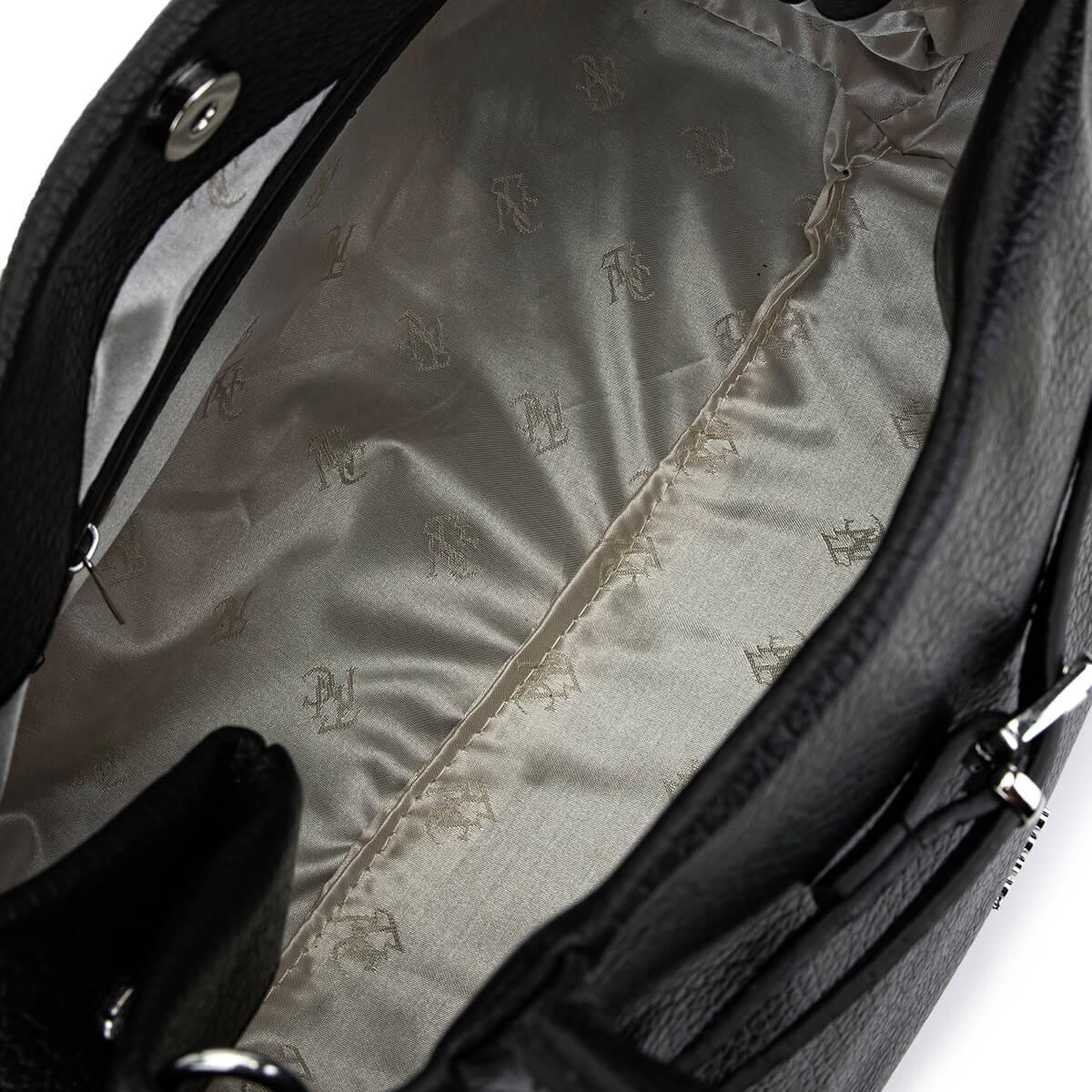 Tamer Tanca Kadın Suni Deri Siyah Floter Kol Çantası