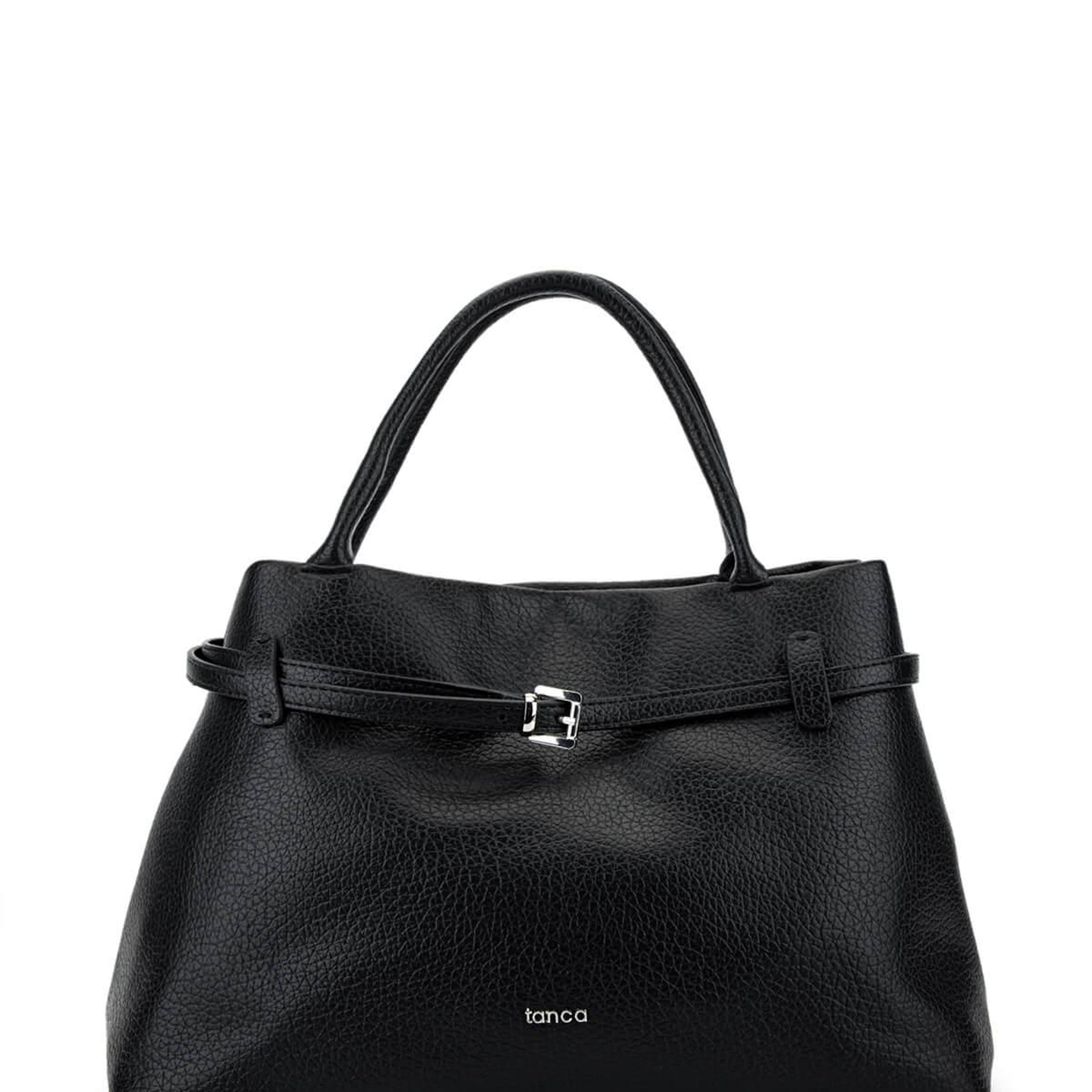 Tamer Tanca Kadın Suni Deri Siyah Floter Kol Çantası