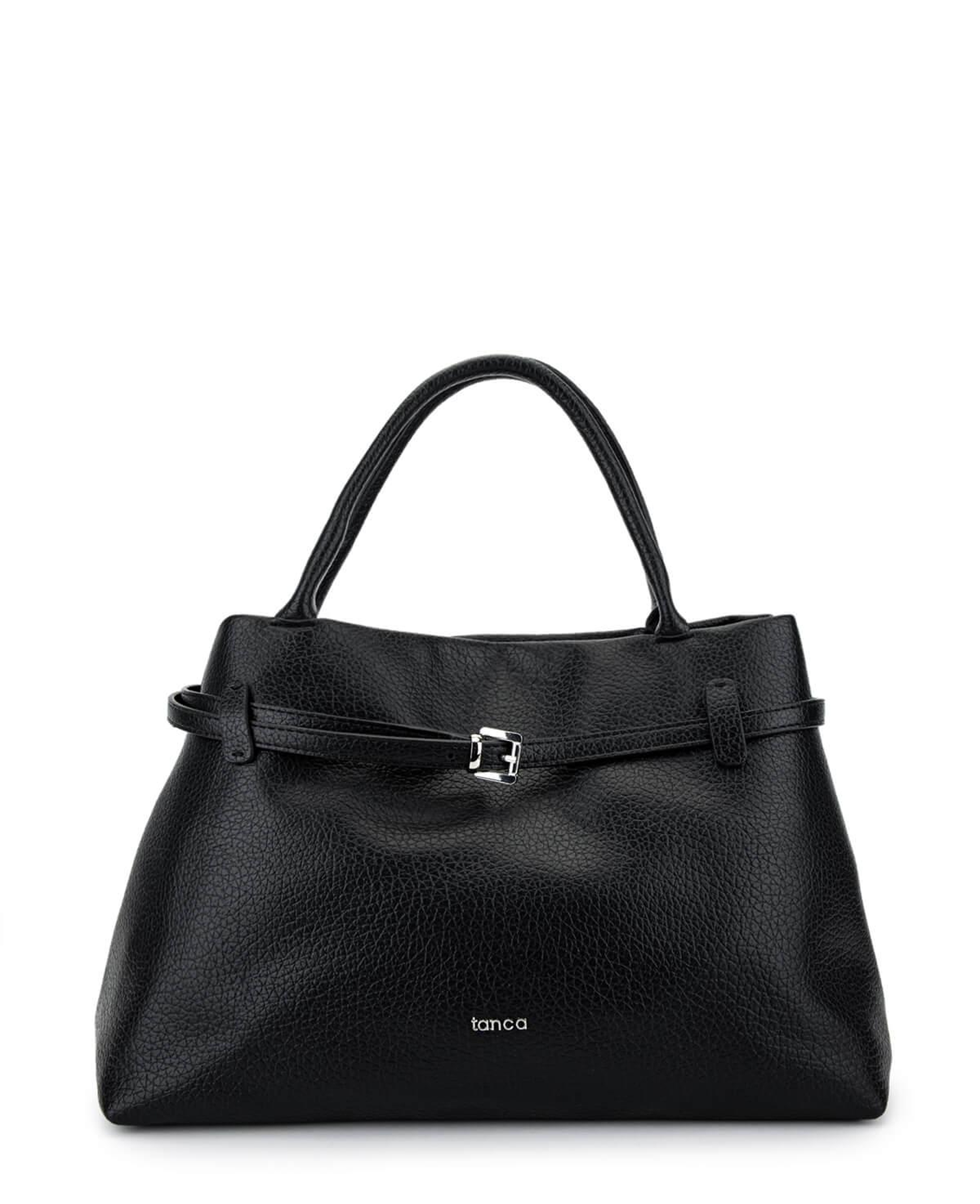 Tamer Tanca Kadın Suni Deri Siyah Floter Kol Çantası