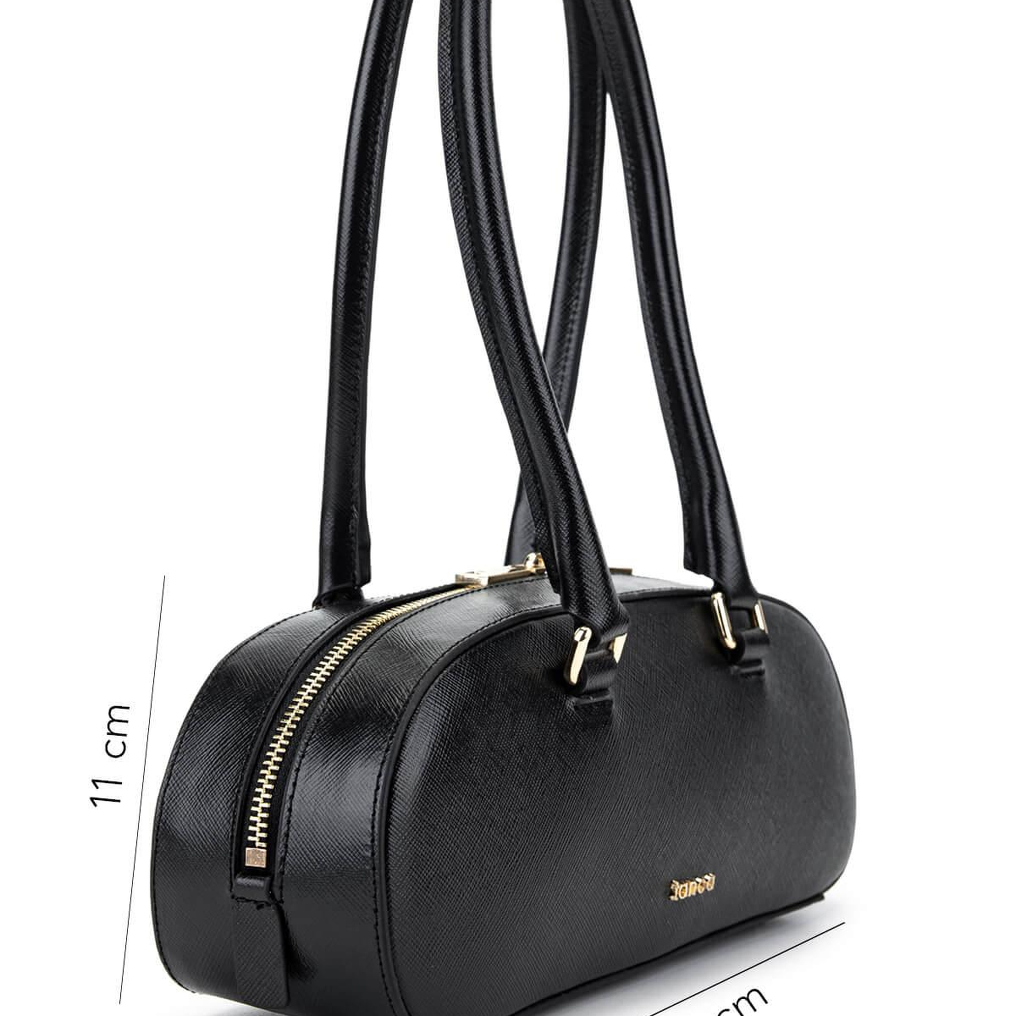 Tamer Tanca Kadın Hakiki Deri Siyah Kol Çantası