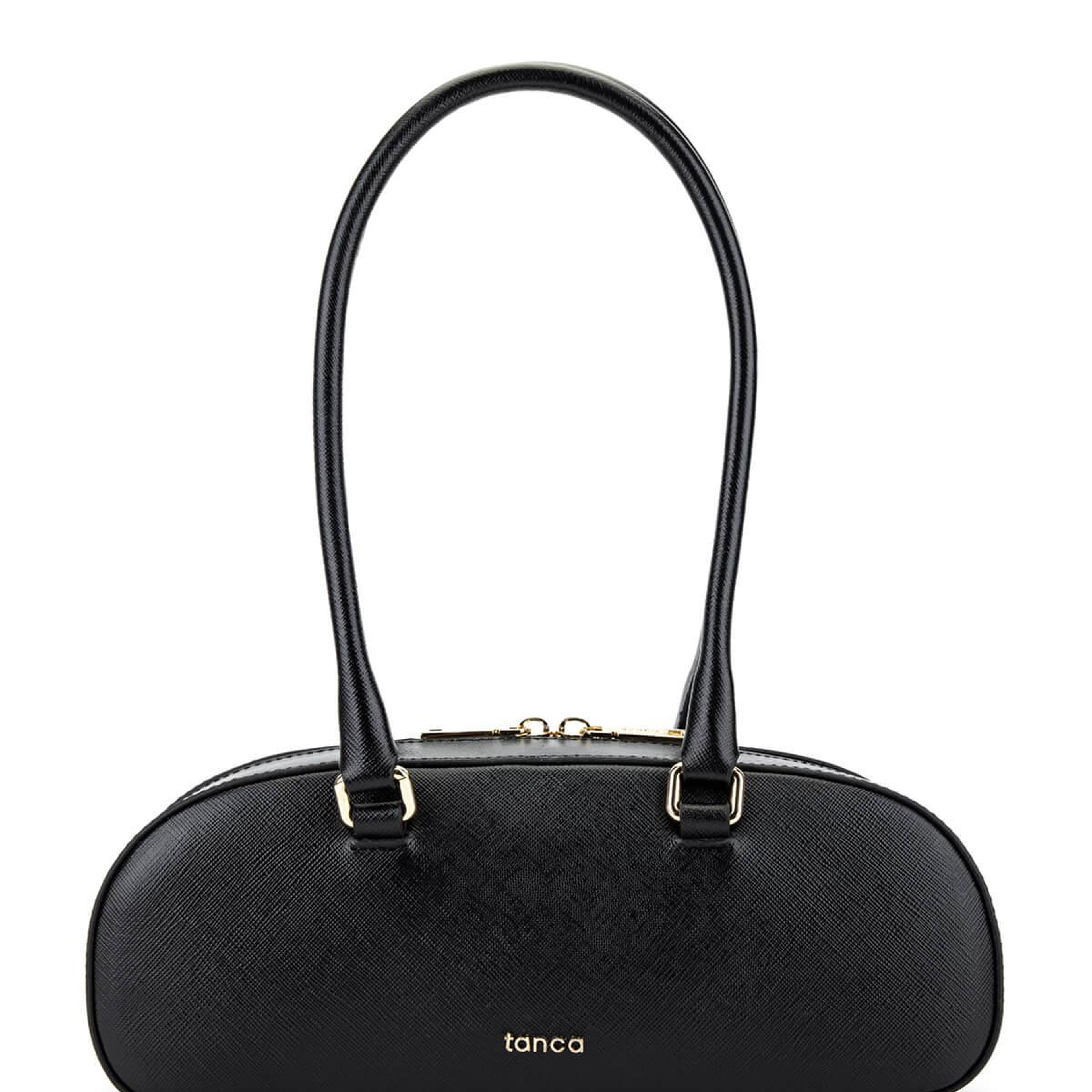 Tamer Tanca Kadın Hakiki Deri Siyah Kol Çantası