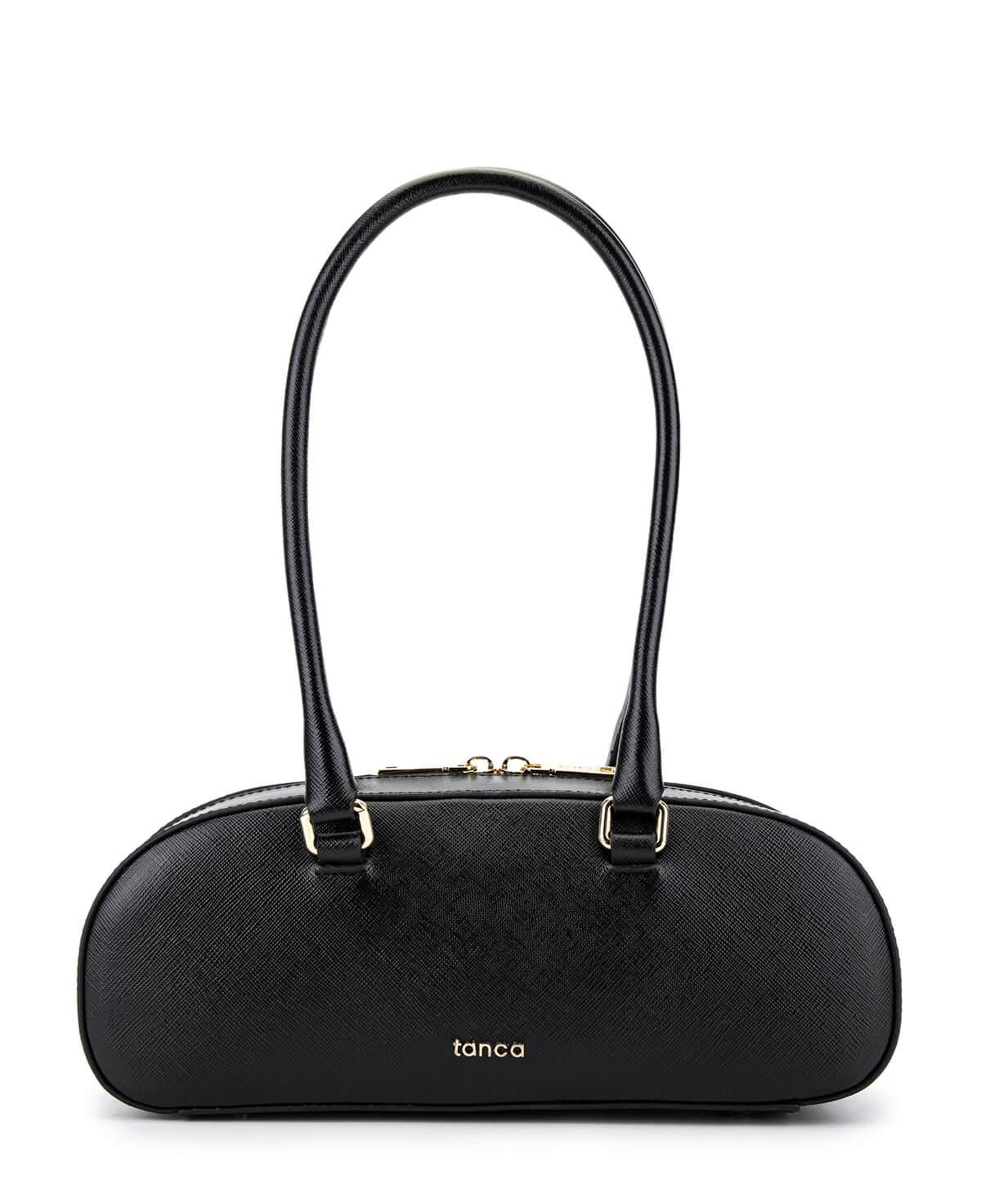 Tamer Tanca Kadın Hakiki Deri Siyah Kol Çantası