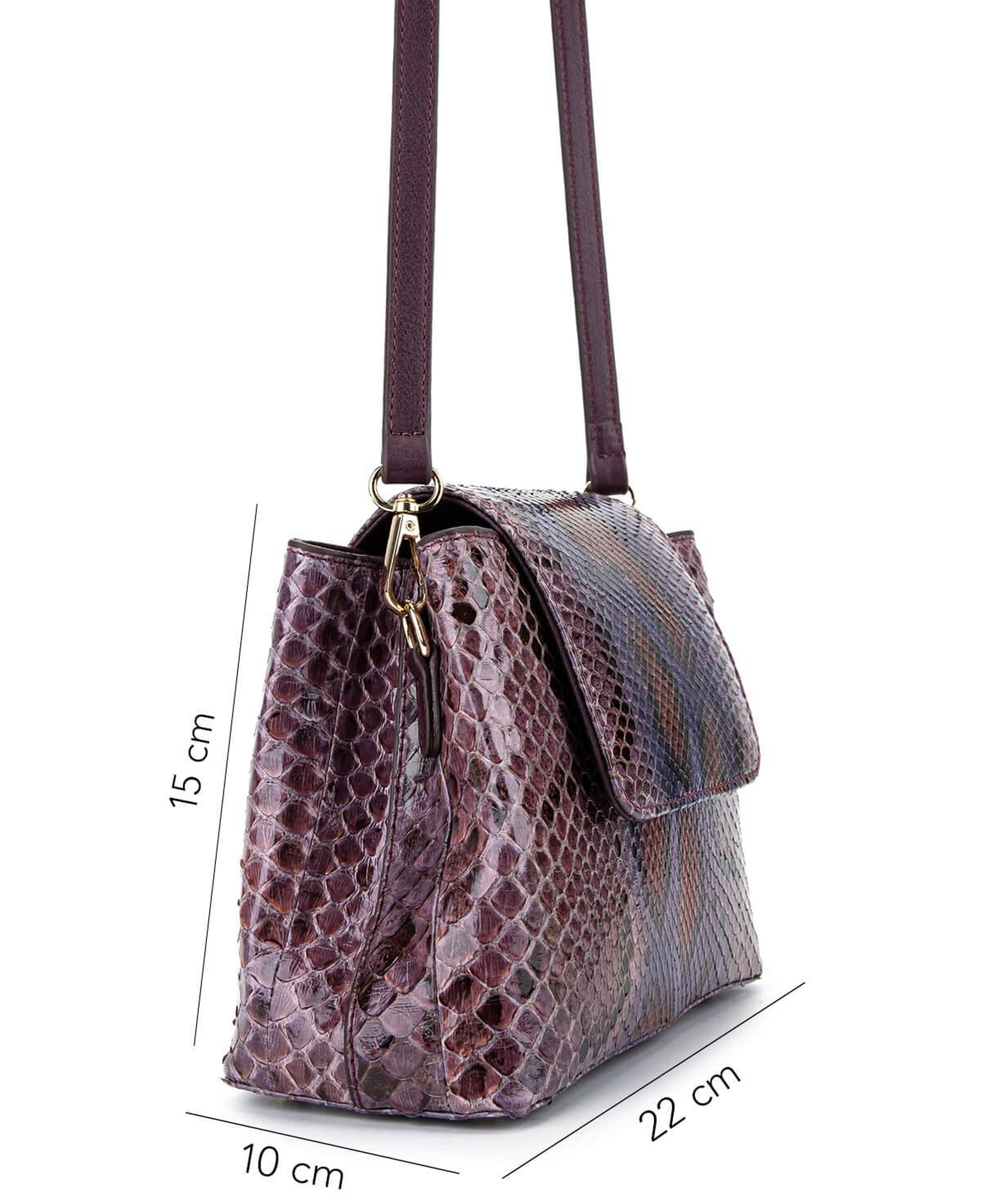 Tamer Tanca Kadın Hakiki Deri Mürdüm Kol Çantası