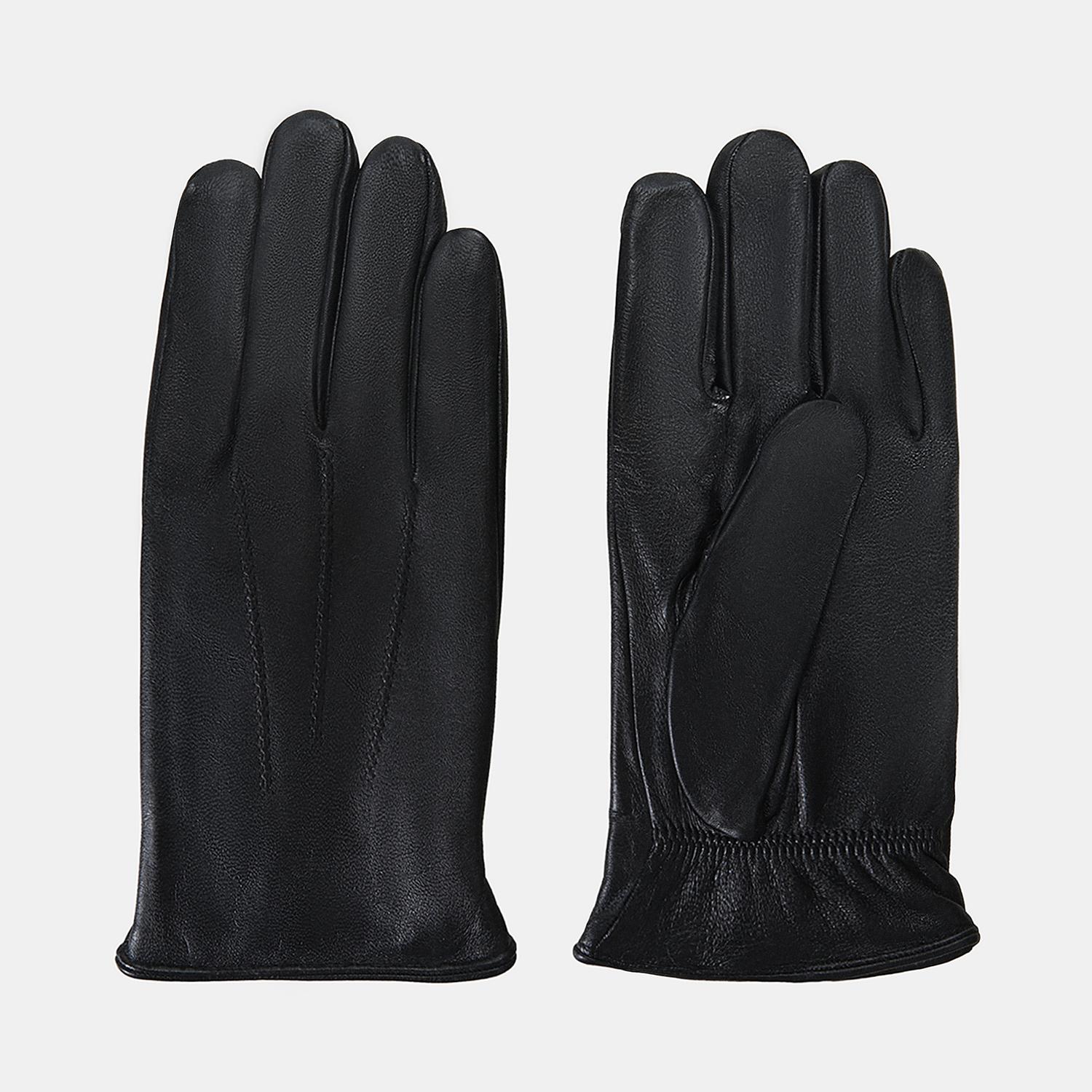 Erkek Siyah Deri Eldiven