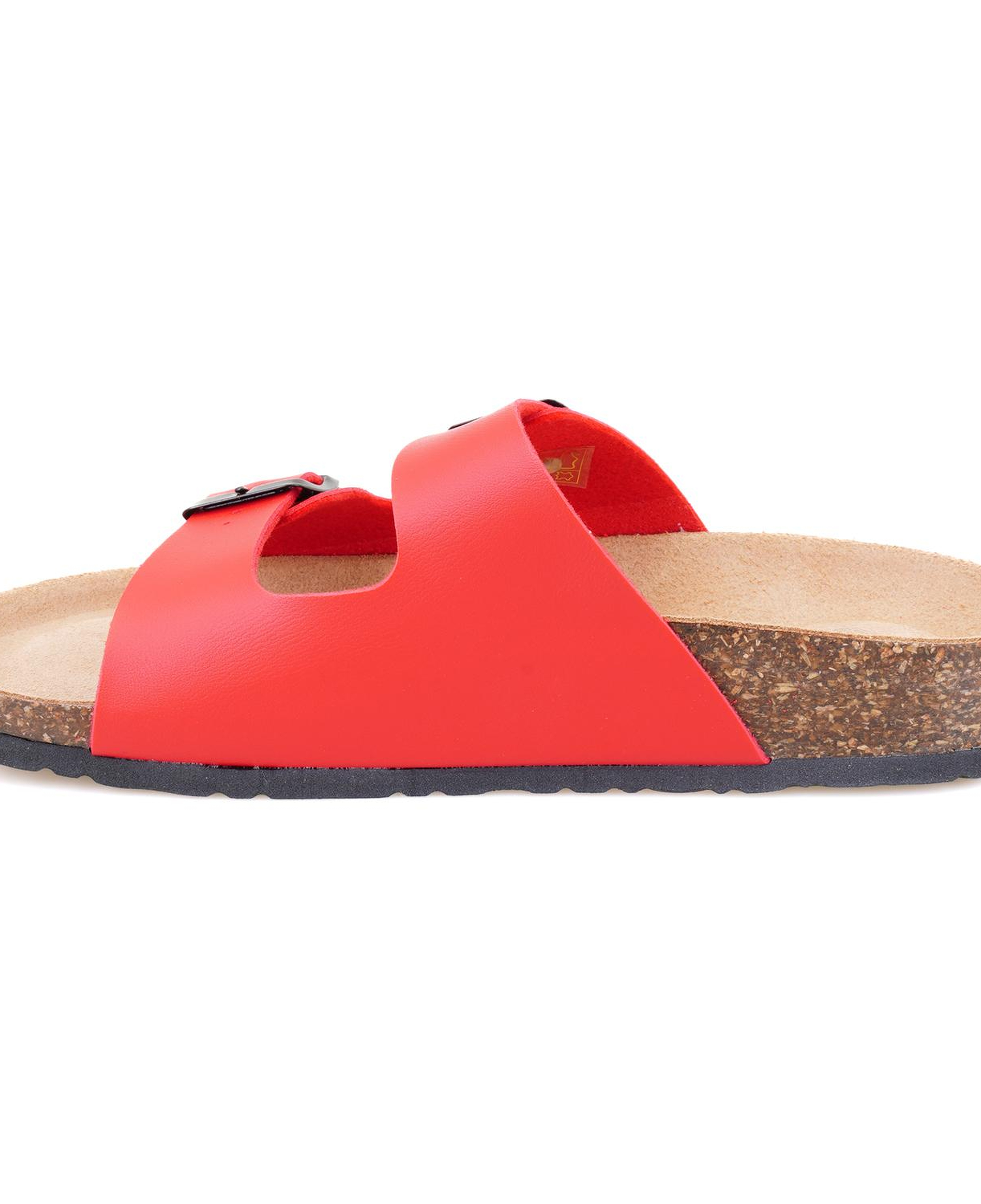 Kadın Kırmızı Ayarlanabilir Tokalı Terlik