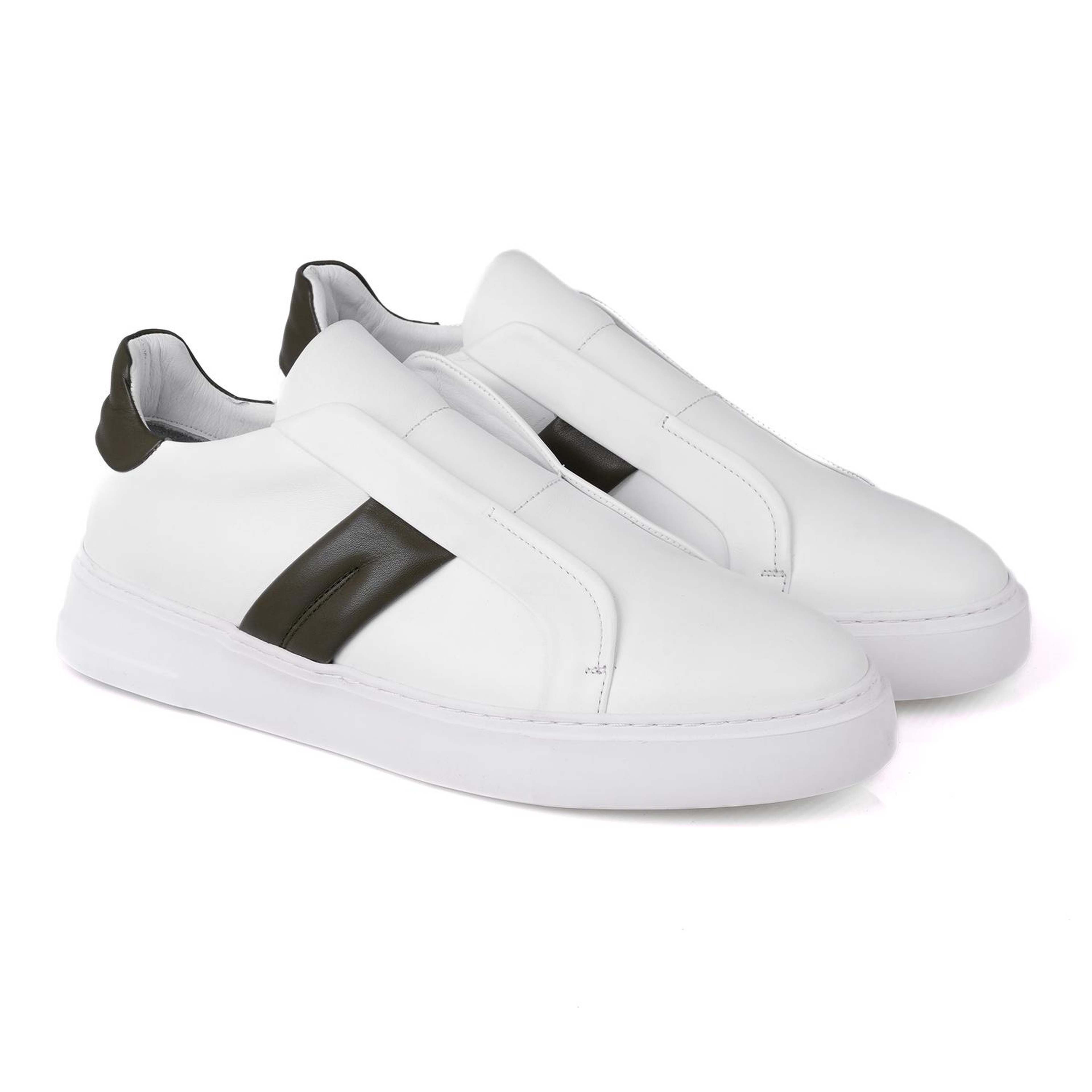 Alice Beyaz Erkek Deri Spor Ayakkabı